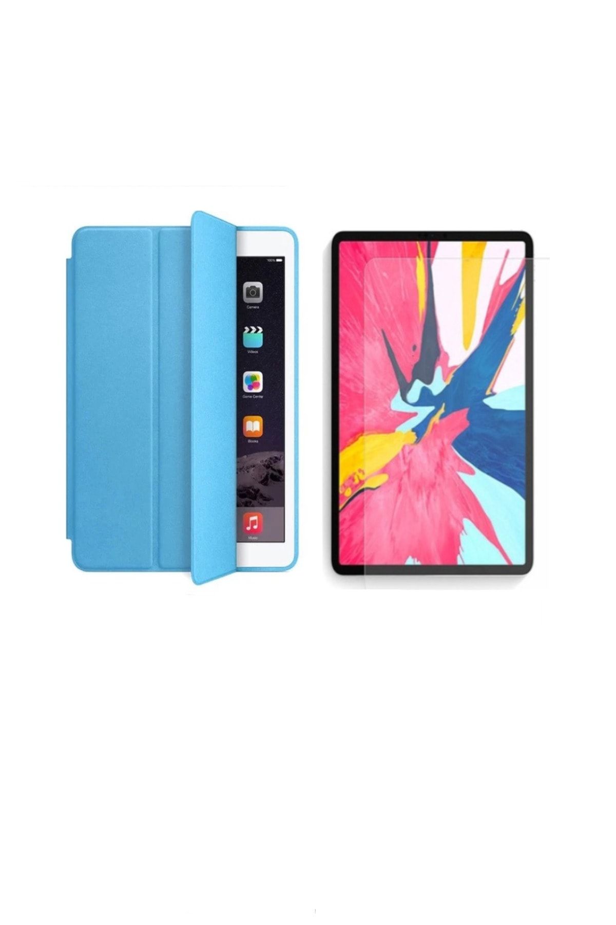 Dijimedia Ipad Pro 11 Uyku Modlu Deri Smart Lansman Tablet Kılıf + Ekran Koruyucu Jelatin (a1979 A1980)
