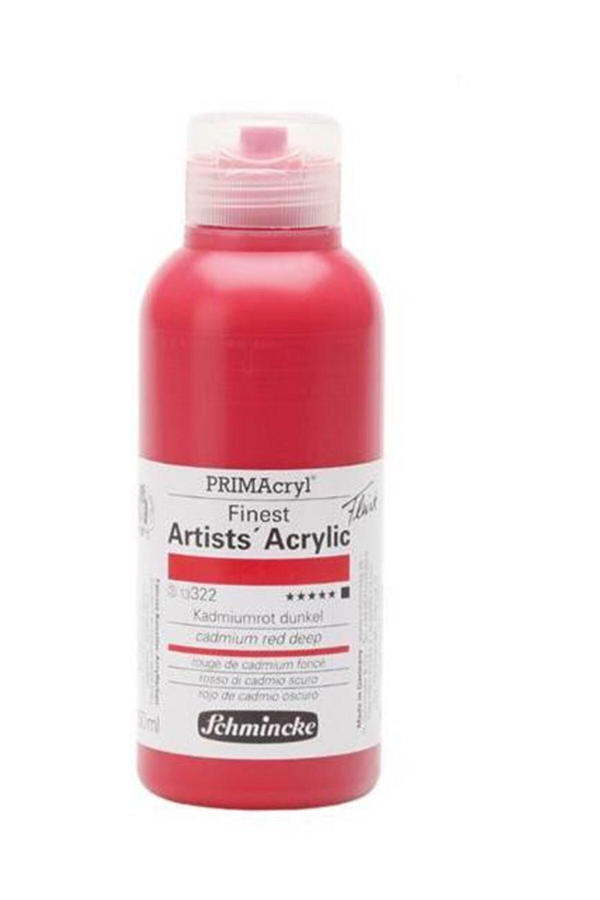 Schmincke Primacryl Akrilik Boya 250ml S3 Cadmium Red Deep 322