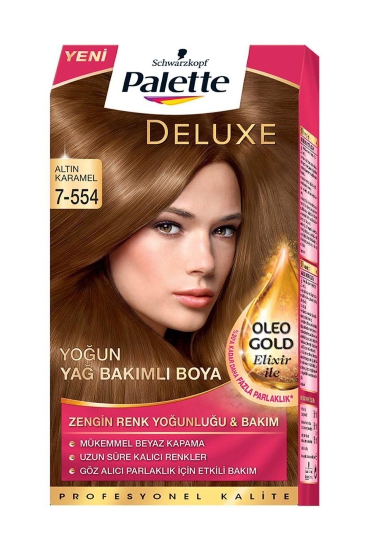 Palette Deluxe Kit Altın Karamel (7.554) Saç Boyası