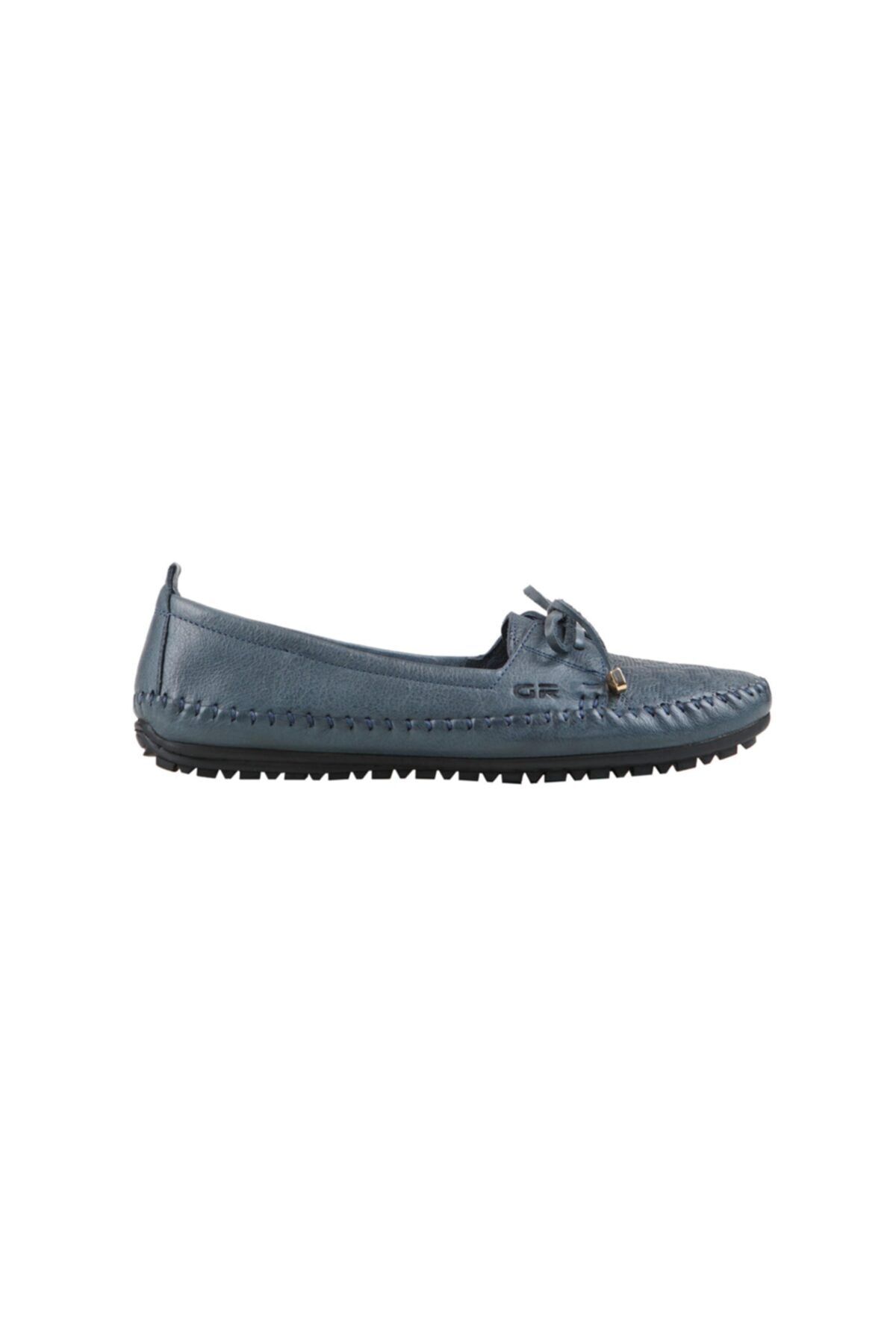 Greyder Kadın Mavı Desenlı Loafer Ayakkabı 0Y2CA50161