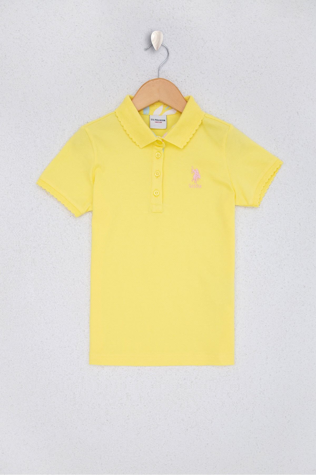 U.S. Polo Assn. Kız Çocuk Sarı  T-Shirt