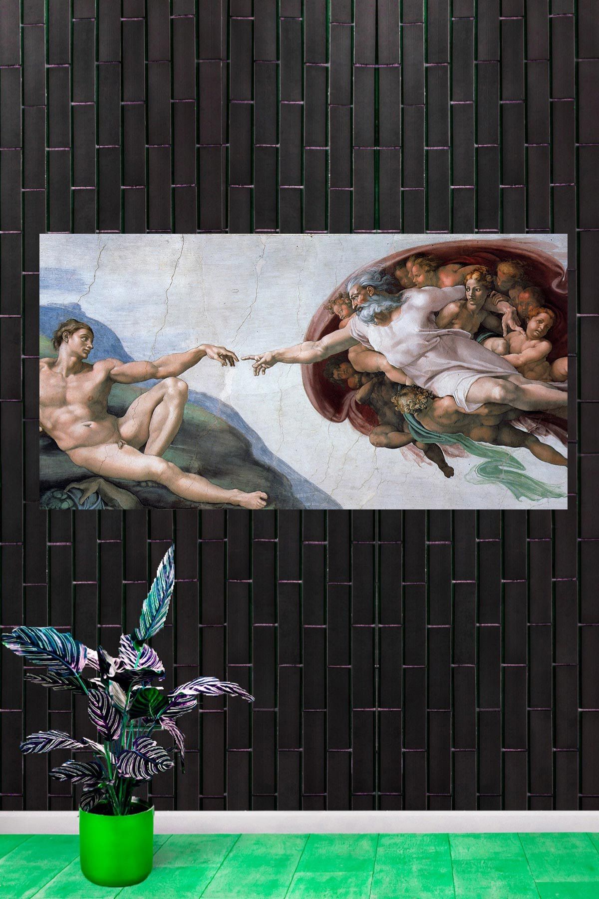 tablokanvas Michelangelo The Creation Of Adam Kanvas Tablo
