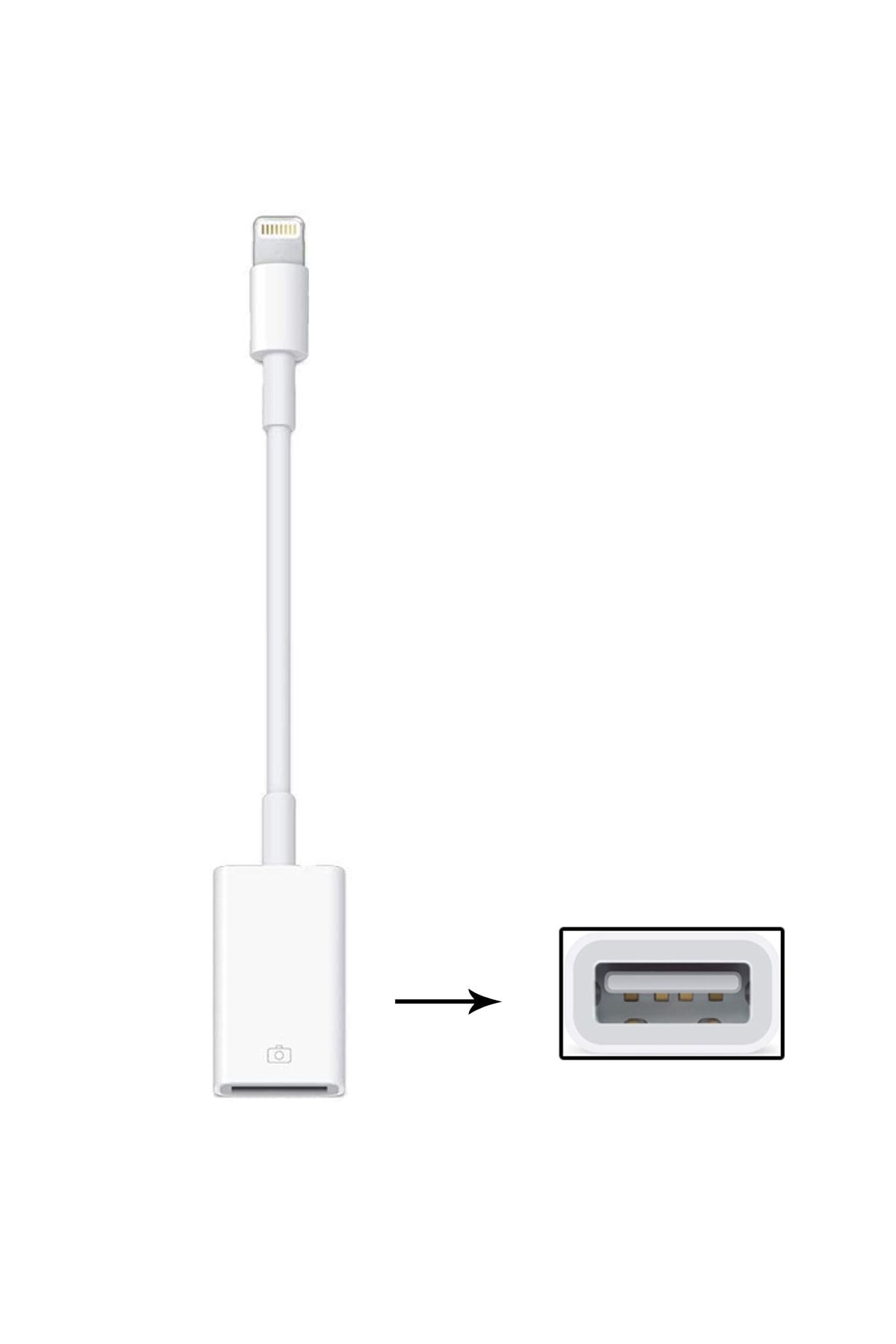 Microcase Lightning Iphone Ipad To Usb Kamera Adaptörü - Lightning To Usb Beyaz - Model : Al2470