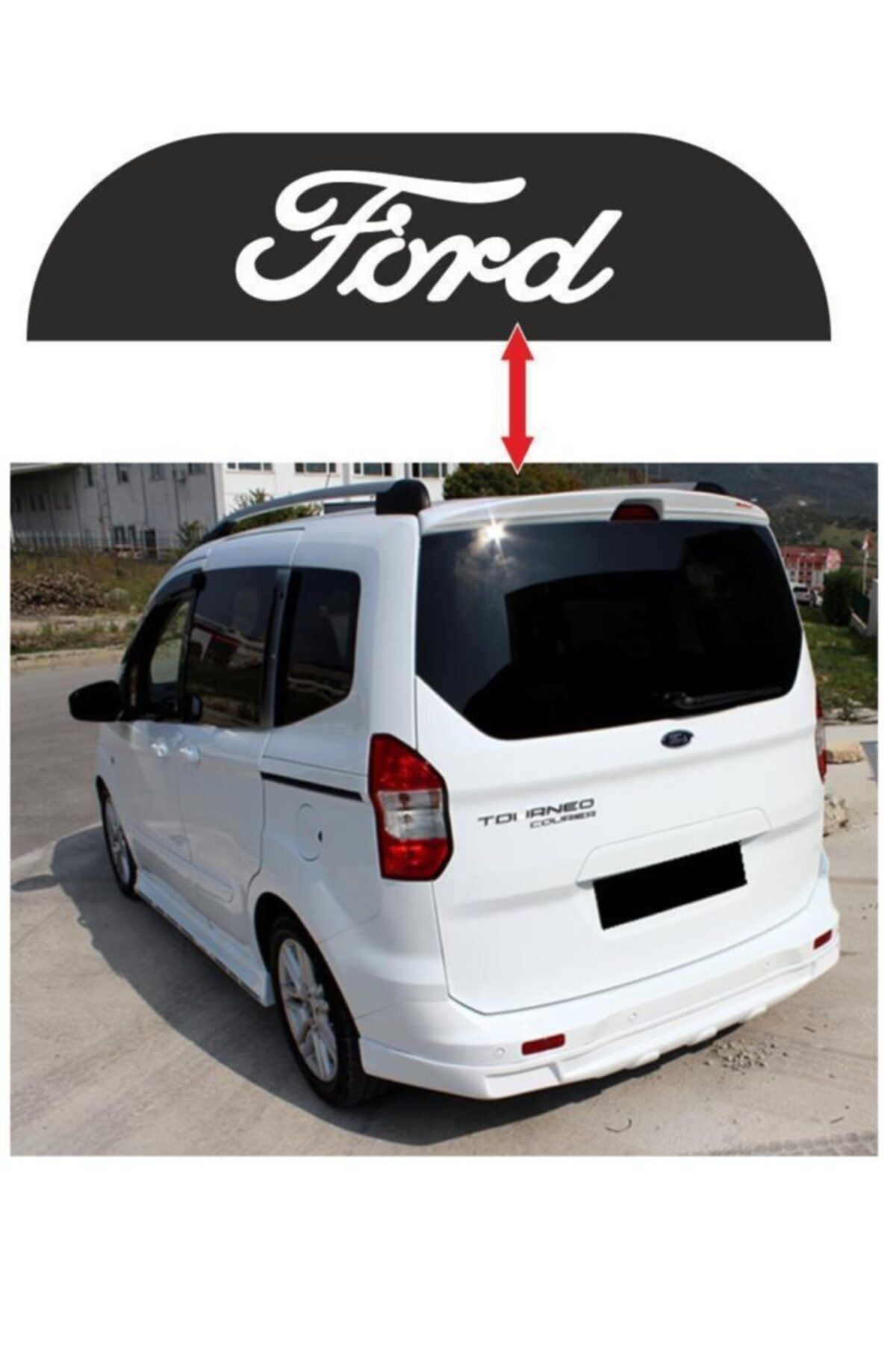 Genel Markalar Ford Tourneo Courier İçin yeni uyumlu Aksesuar Stop Sticker