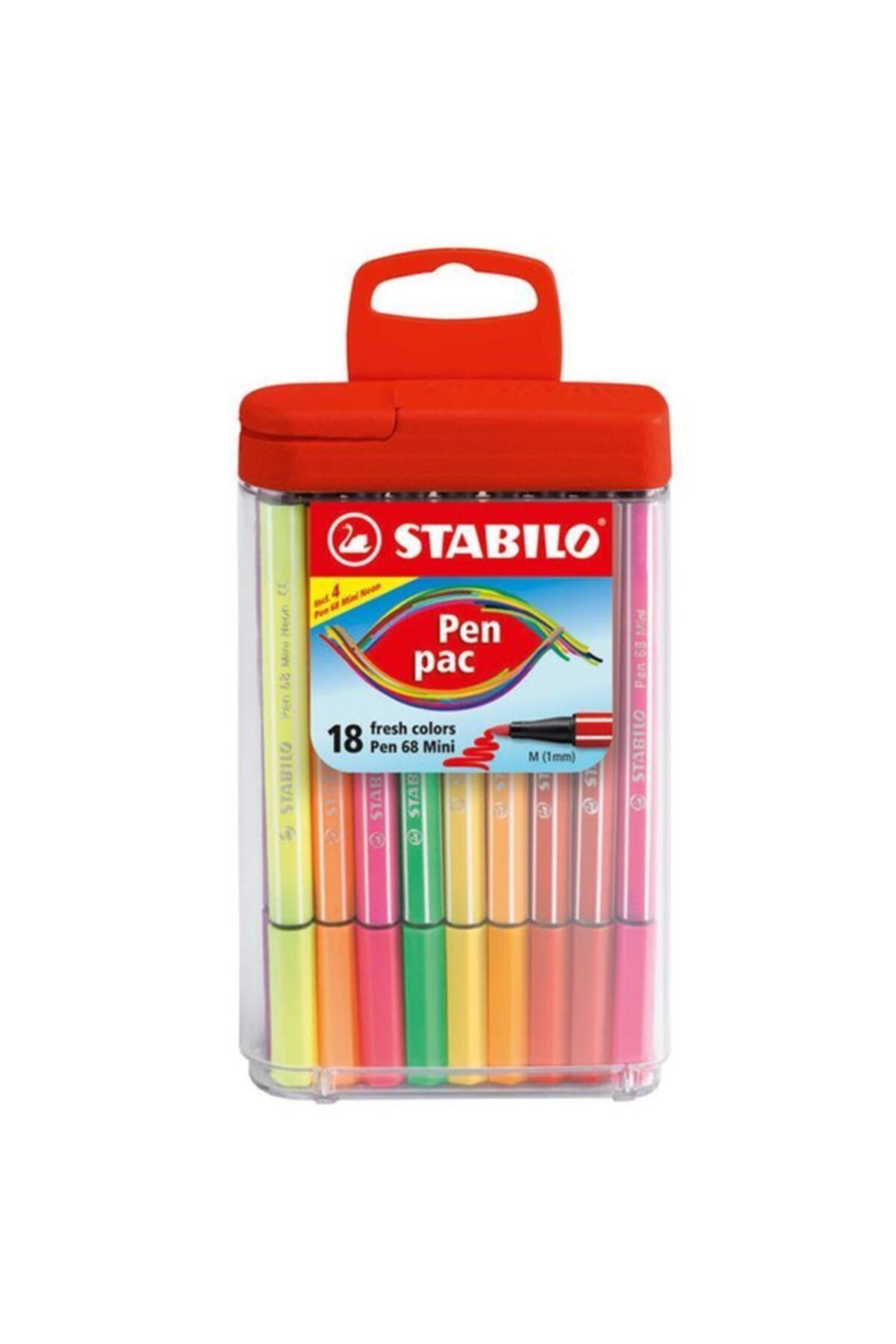 Stabilo Stabılo Pen 68 Mini Pac Askılı Kutu 18 Li