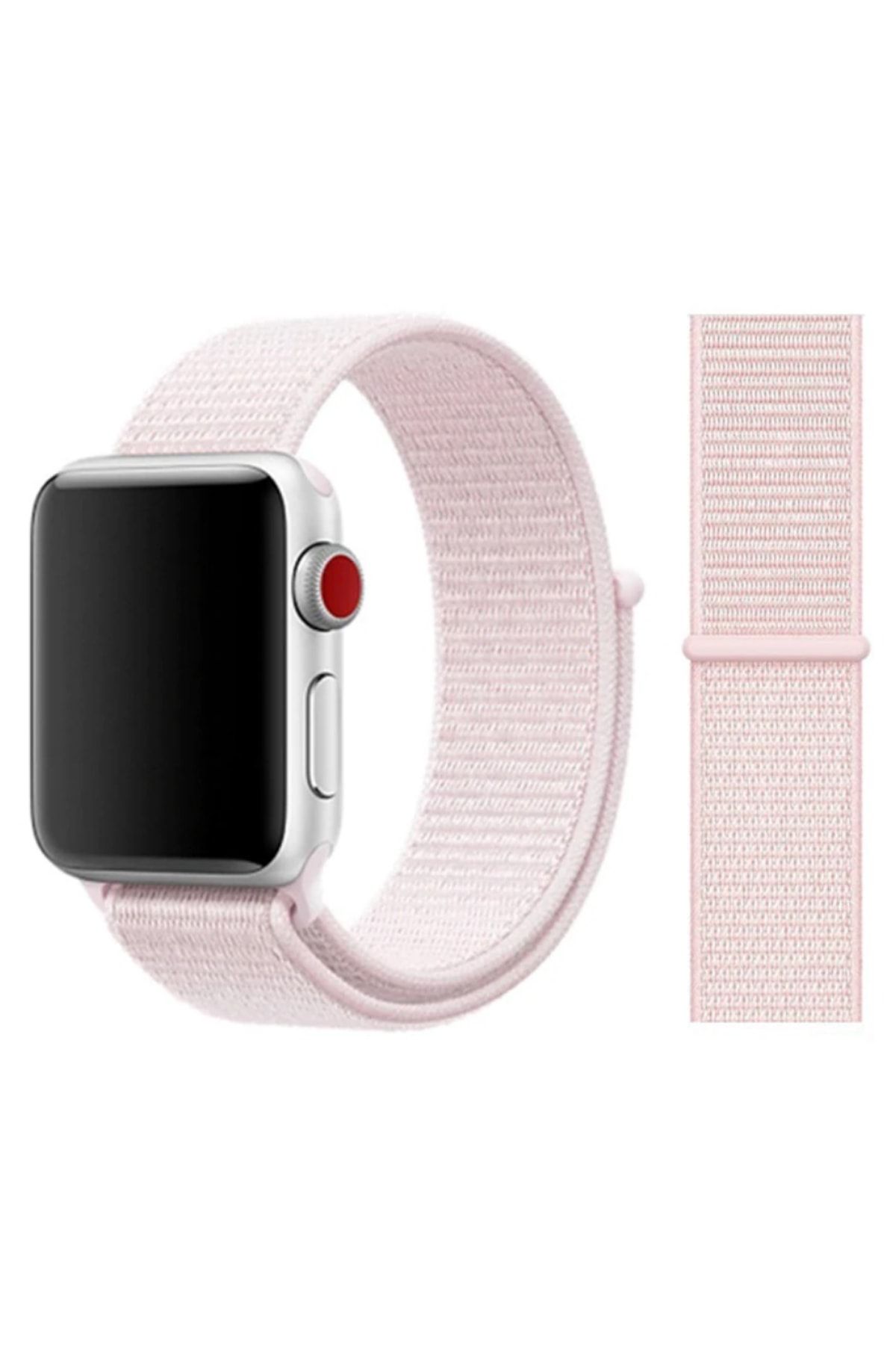 Elfia Apple Watch 5. Nesil 44mm Pastel Renkli Tarz Örgü Saat Kordonu