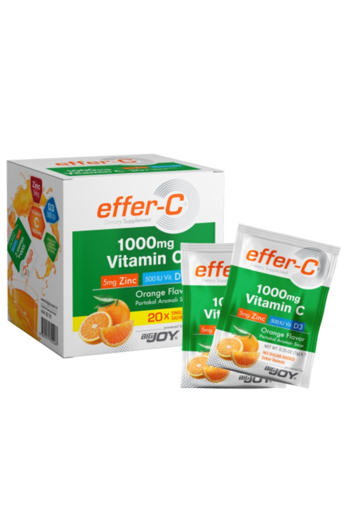 Big Joy Effer-c C Vitamini 20 Şase Portakal Aromalı