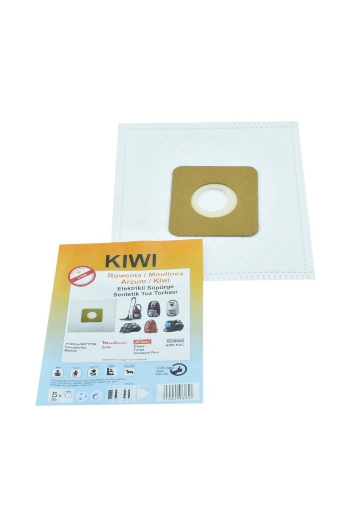Kiwi Kvc 4105 Süpürge Bez Toz Torba 5 Adet