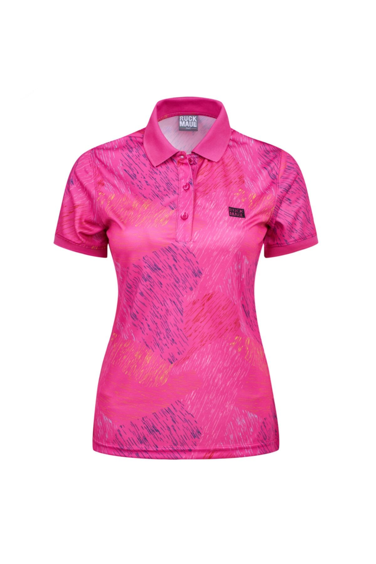 Ruck & Maul Kadın Fuşya Özel Golf Koleksiyonu Polo Yaka Tshirt