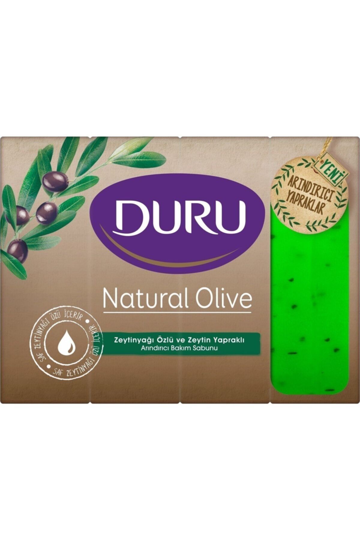 Dünya Duru Natural Olive Zeytin Yapraklı Kalıp Sabun 640 Gr