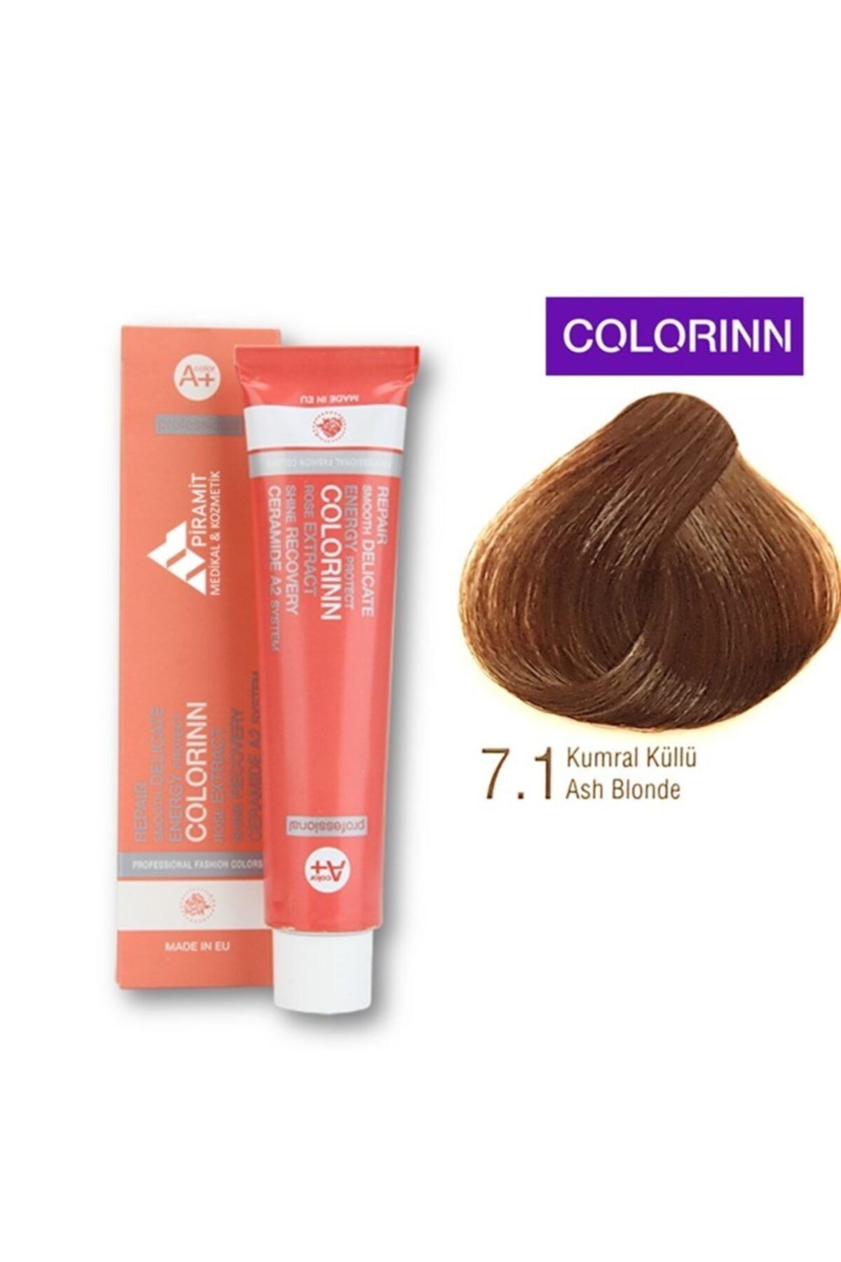 Colorinn Professional Saç Boyası 7.1 Kumral Küllü