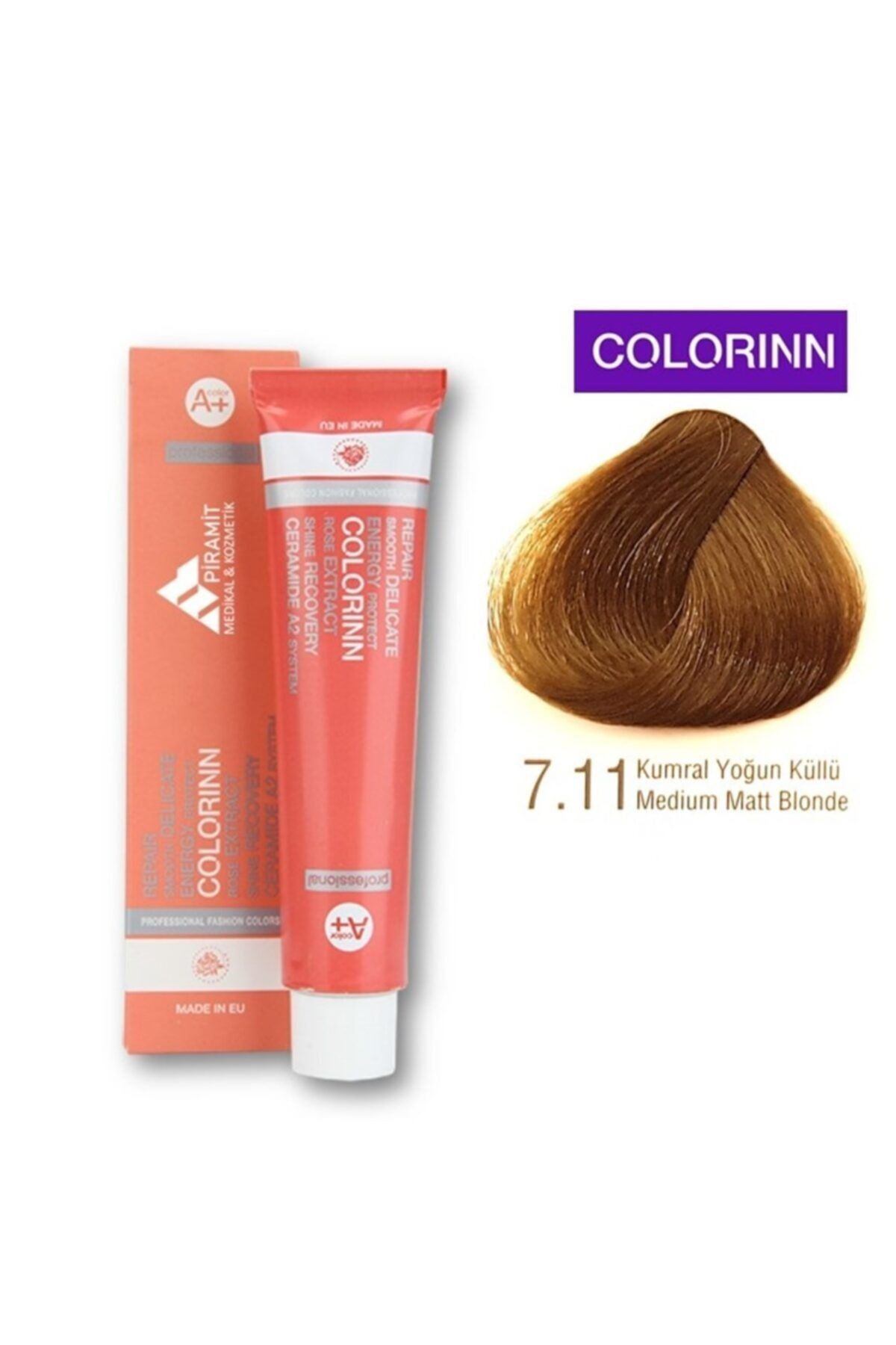 Colorinn Professional Saç Boyası 7.11 Kumral Yoğun Küllü