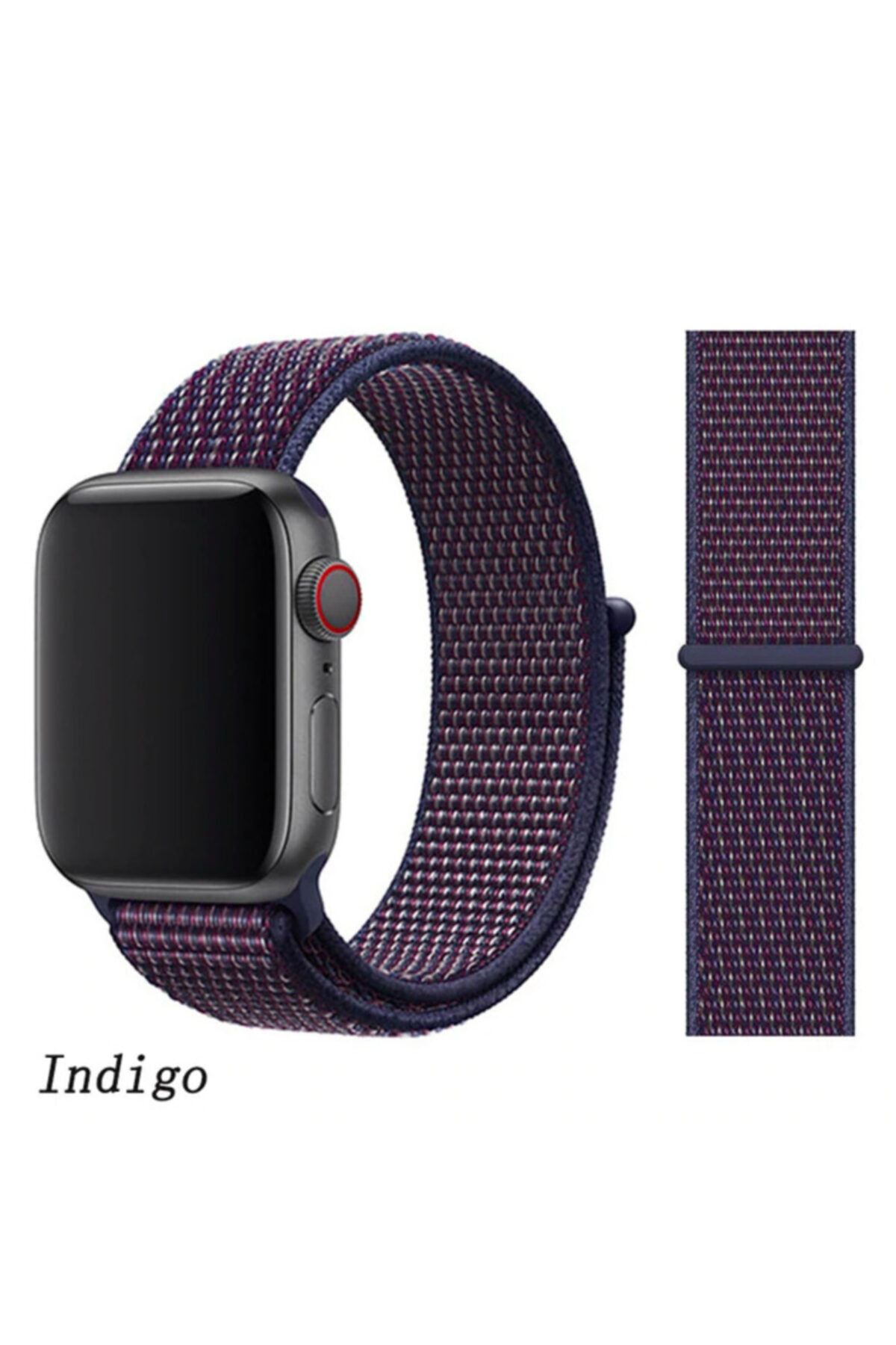 Gate Desenli Apple Watch Kayış 1 2 3 4 5 Için 40mm 42mm 44mm Nike Loop Indigo