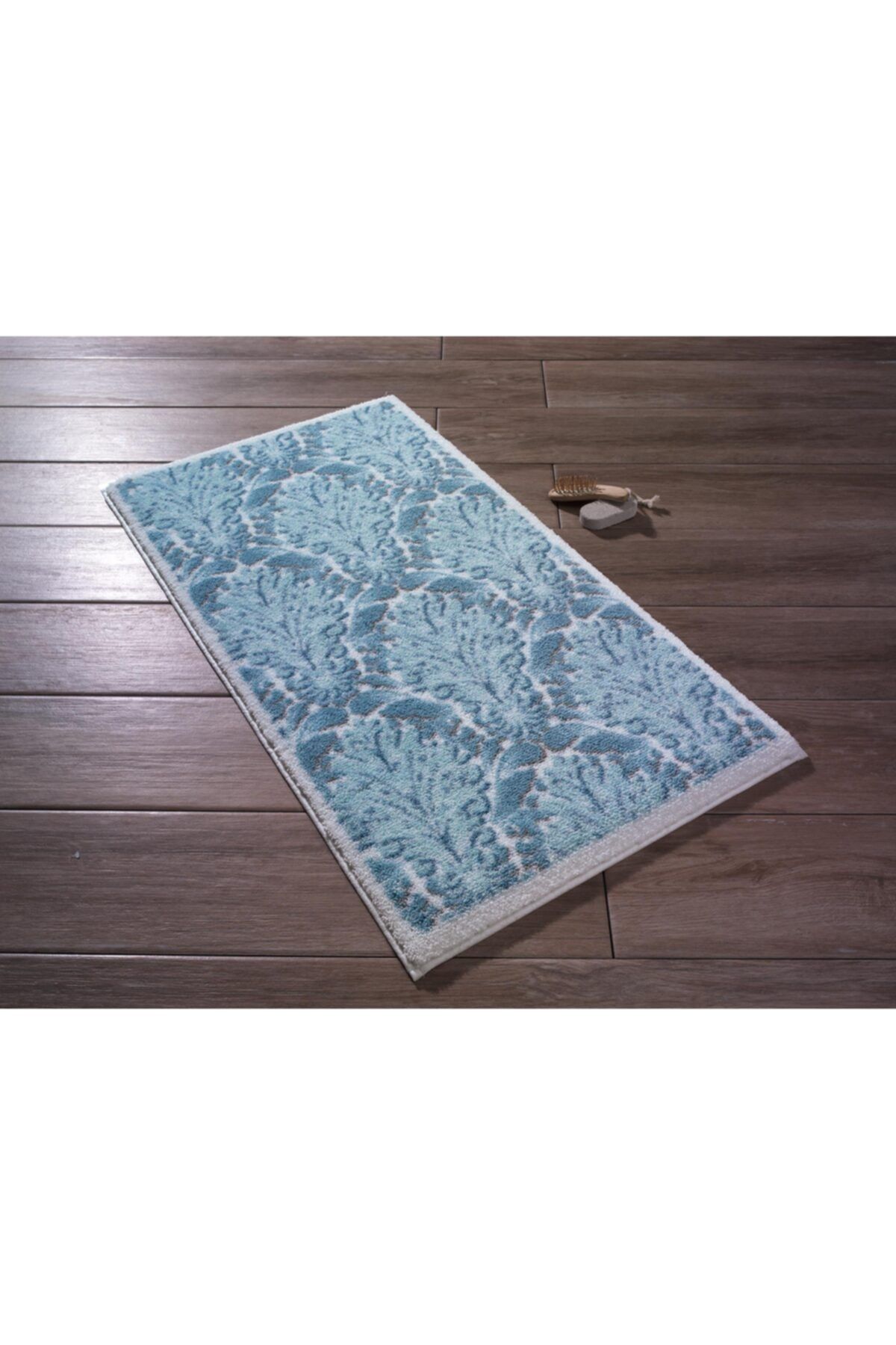 Confetti Banyo Halısı Ornamental Mavi Ölçü;80x140 Cm