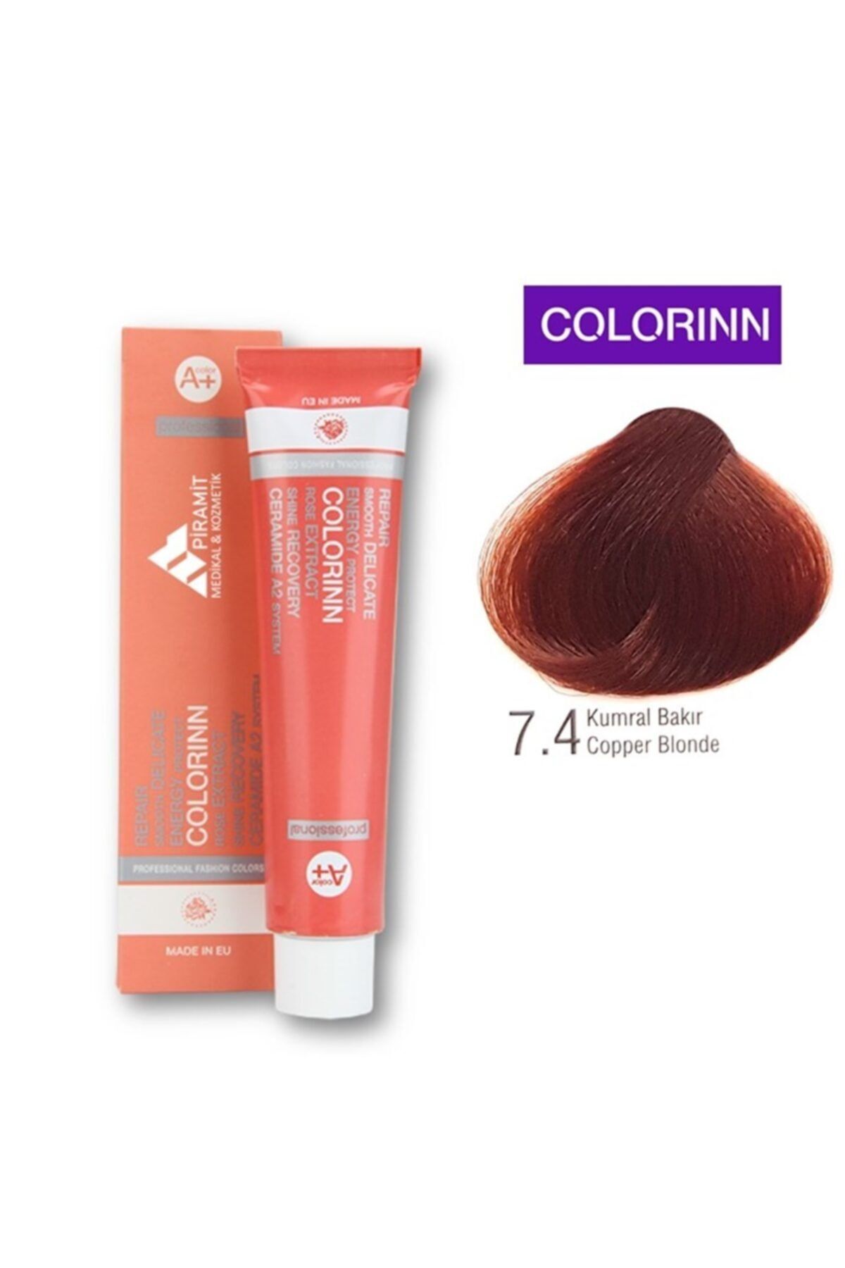 Colorinn Professional Saç Boyası 7.4 Kumral Bakır