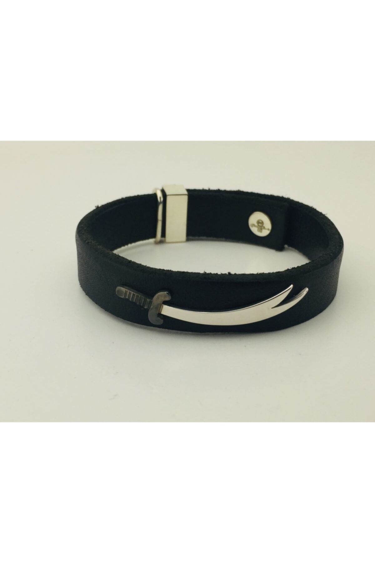 BUTİK GÜMÜŞ Gümüş Hz.ali Zülfikar Kılıç, Deri Bileklik Bg-blk-056