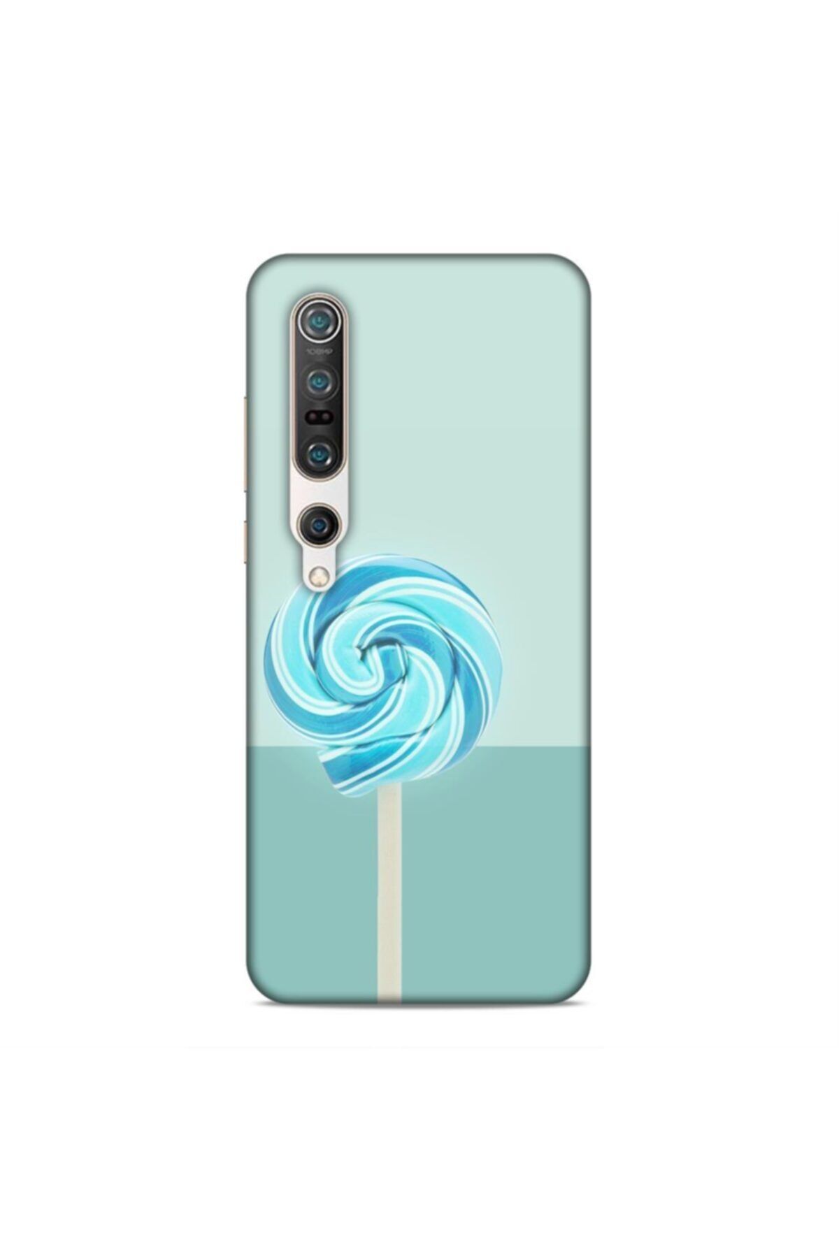 Pickcase Xiaomi Mi 10 Pro Kılıf Desenli Arka Kapak Mavi Şeker