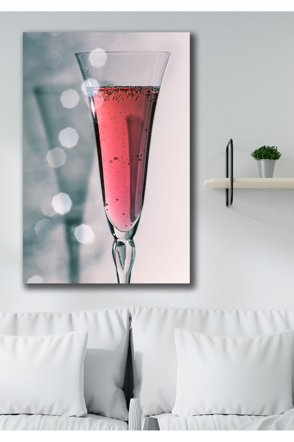 Hediyeler Kapında Pink Drink Kanvas Duvar Tablo