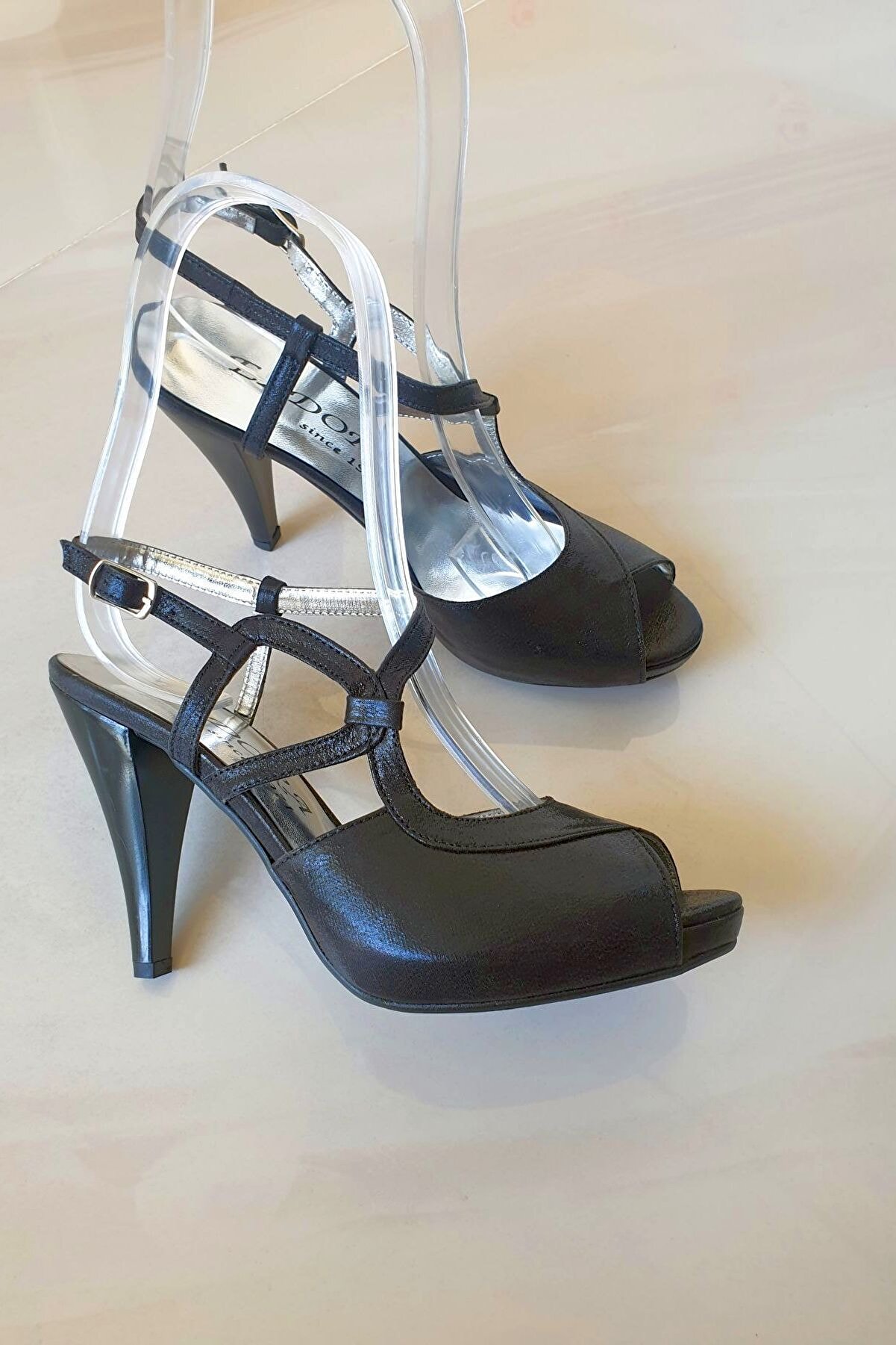 Topukla Footwear Kadın Siyah Abiye Ayakkabı 599