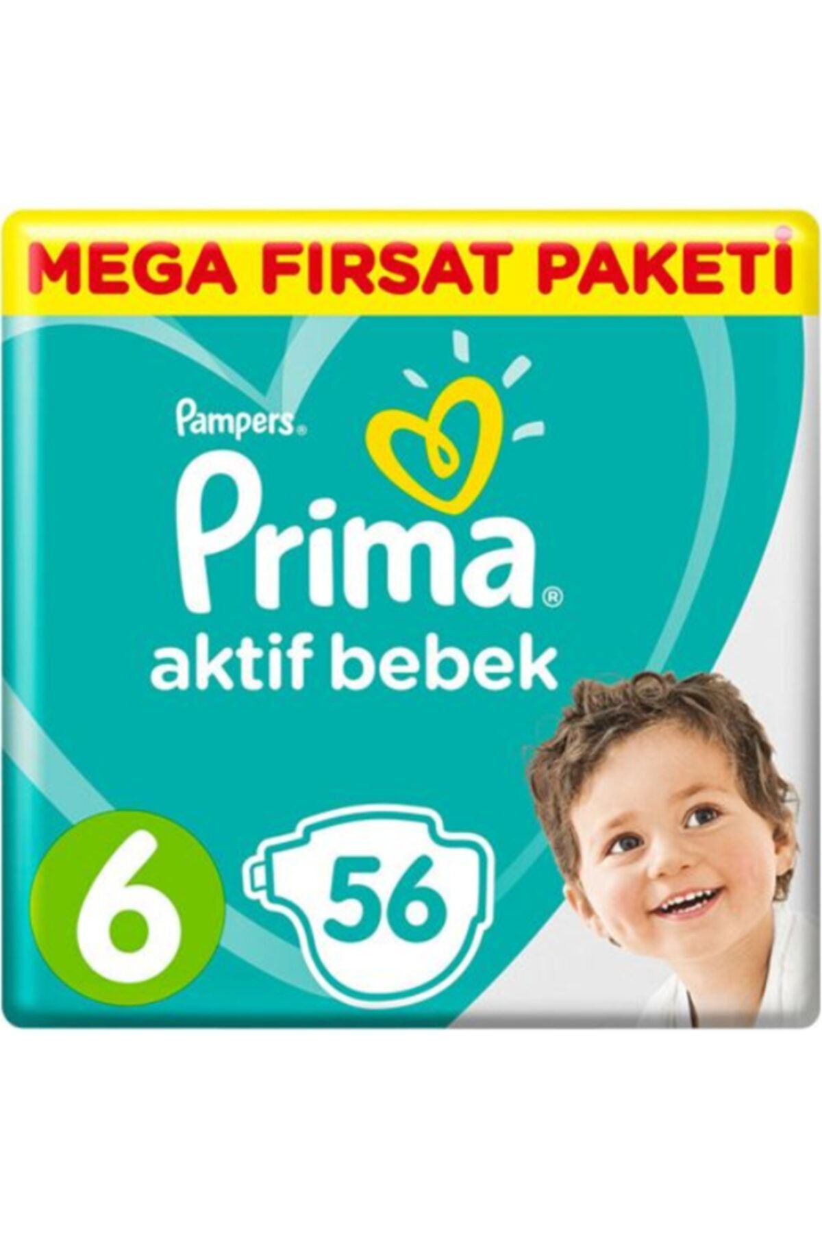 Prima Fırsat Paketi 6 Numara Bebek Bezi 56lı *2 Adet