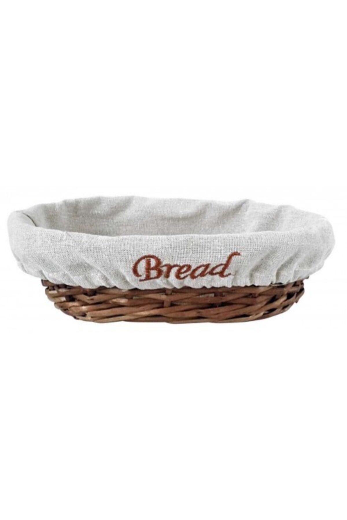 Genel Markalar Groovy Ekmek Sepetı Hasır Bezlı Oval 24*17*7 Cm
