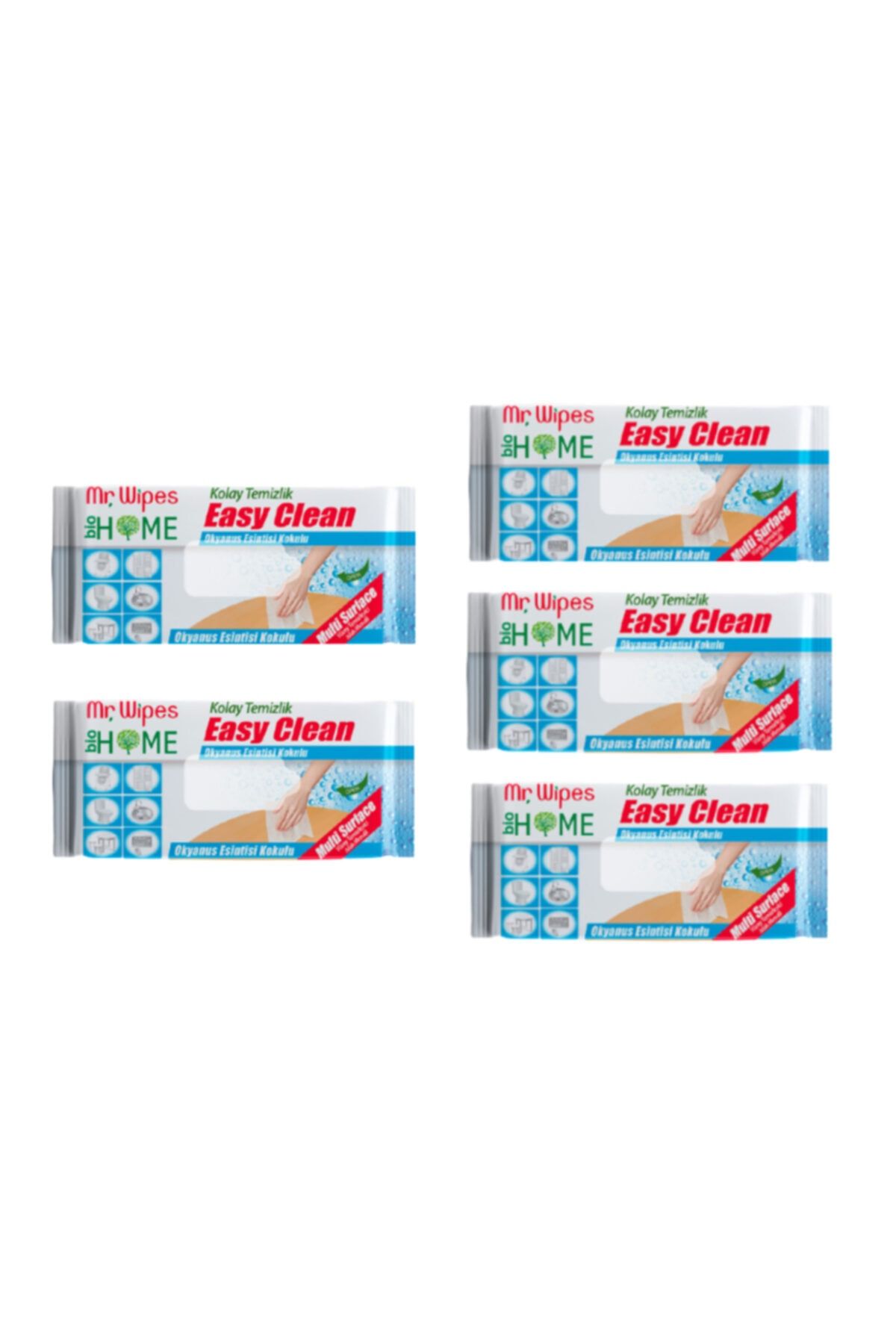 Farmasi Mr Wıpes Easy Clean Temizleme Mendili Okyanus Esintisi Kokulu 40 Adet X 5 Paket