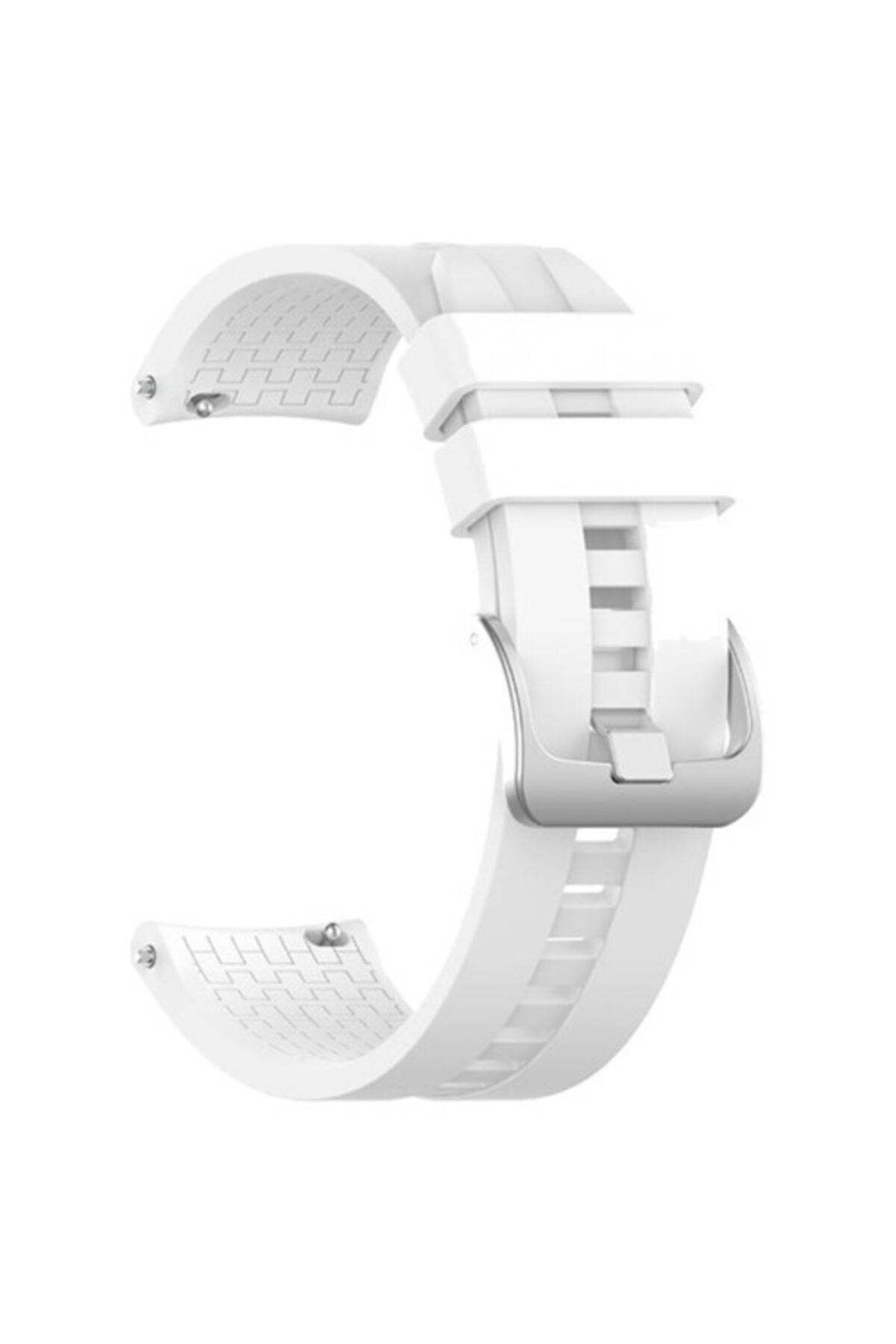 Markacase Huawei Watch Gt 2 Pro 46 Mm Uyumlu Silikon Kordon Kayış Beyaz