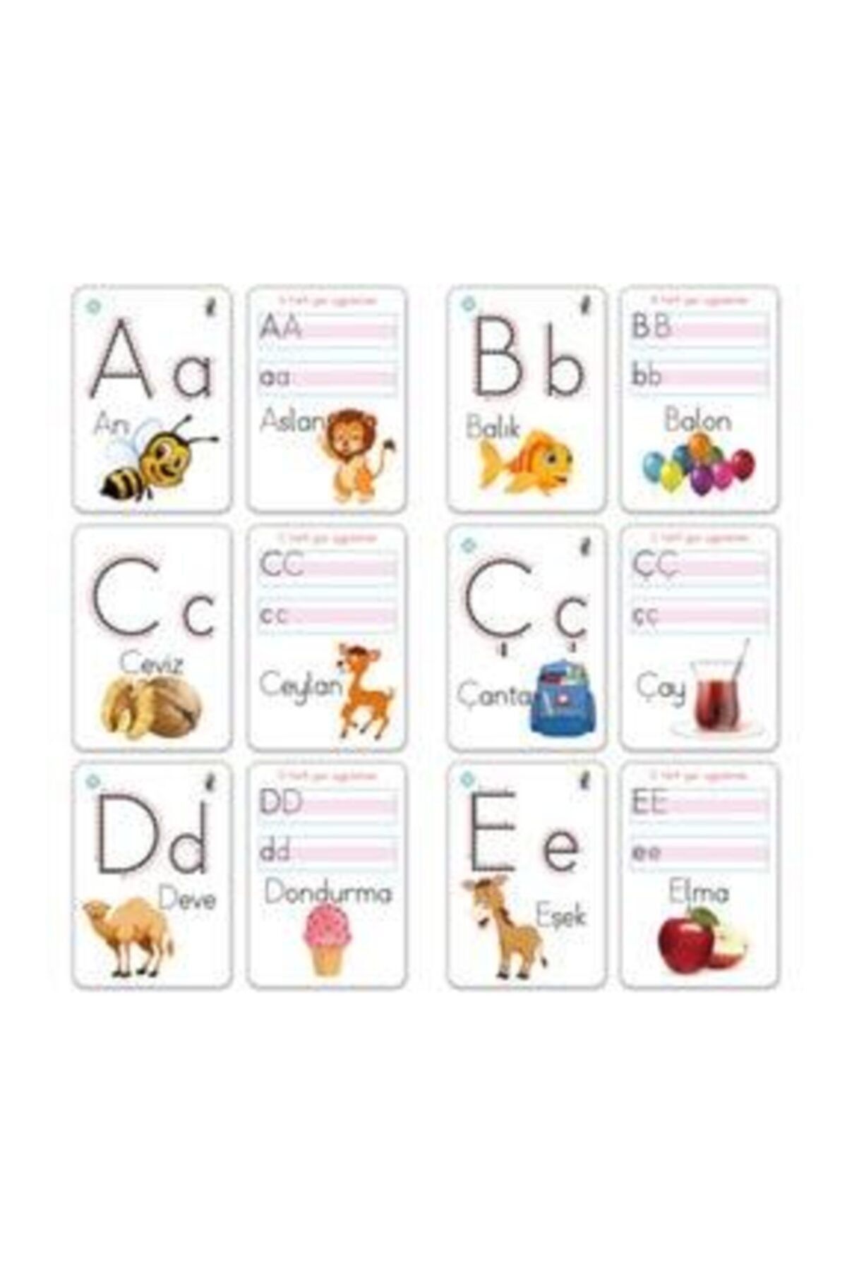 Circle Toys Özlem Ticaret Yaz Sil Aktivite Eğitici Oyun Harf Kartları
