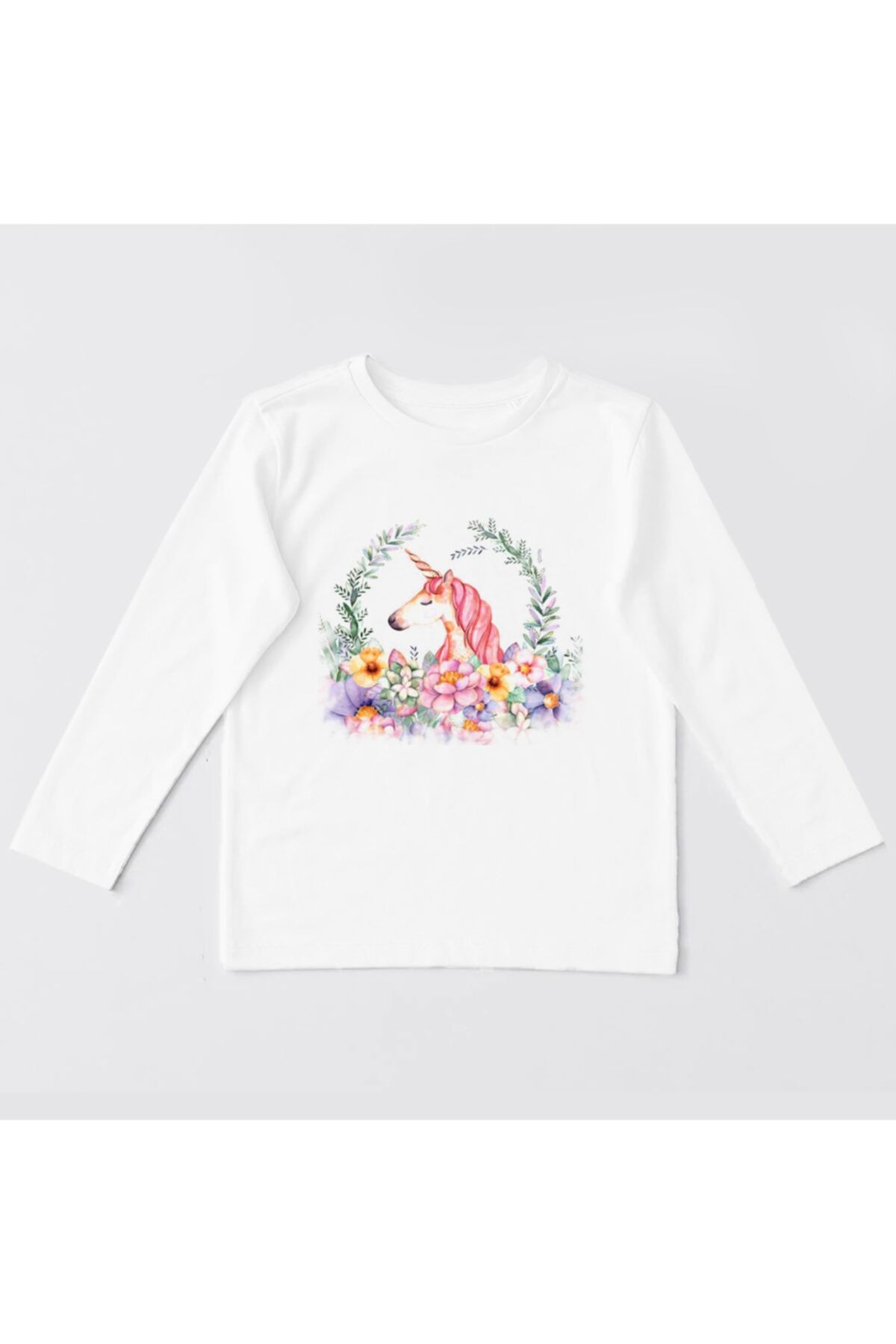 Coutoo Unicorn Çocuk Baskılı Uzun Kollu T-shirt Sweatshirt-03
