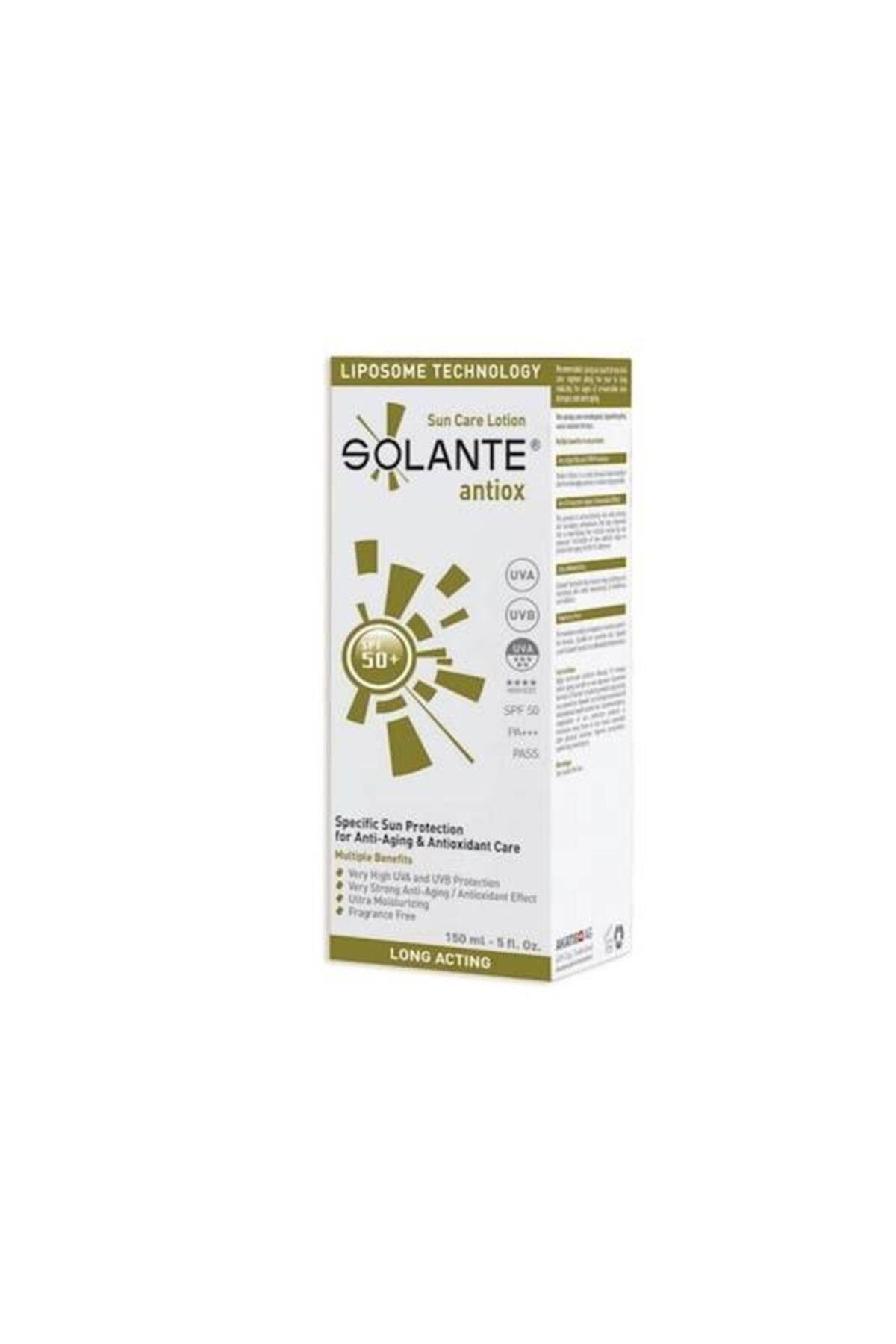 Solante Antiox Spf 50+ Sun Care Lotion 150 Ml Antioksidan-antiaging Güneş Losyonu