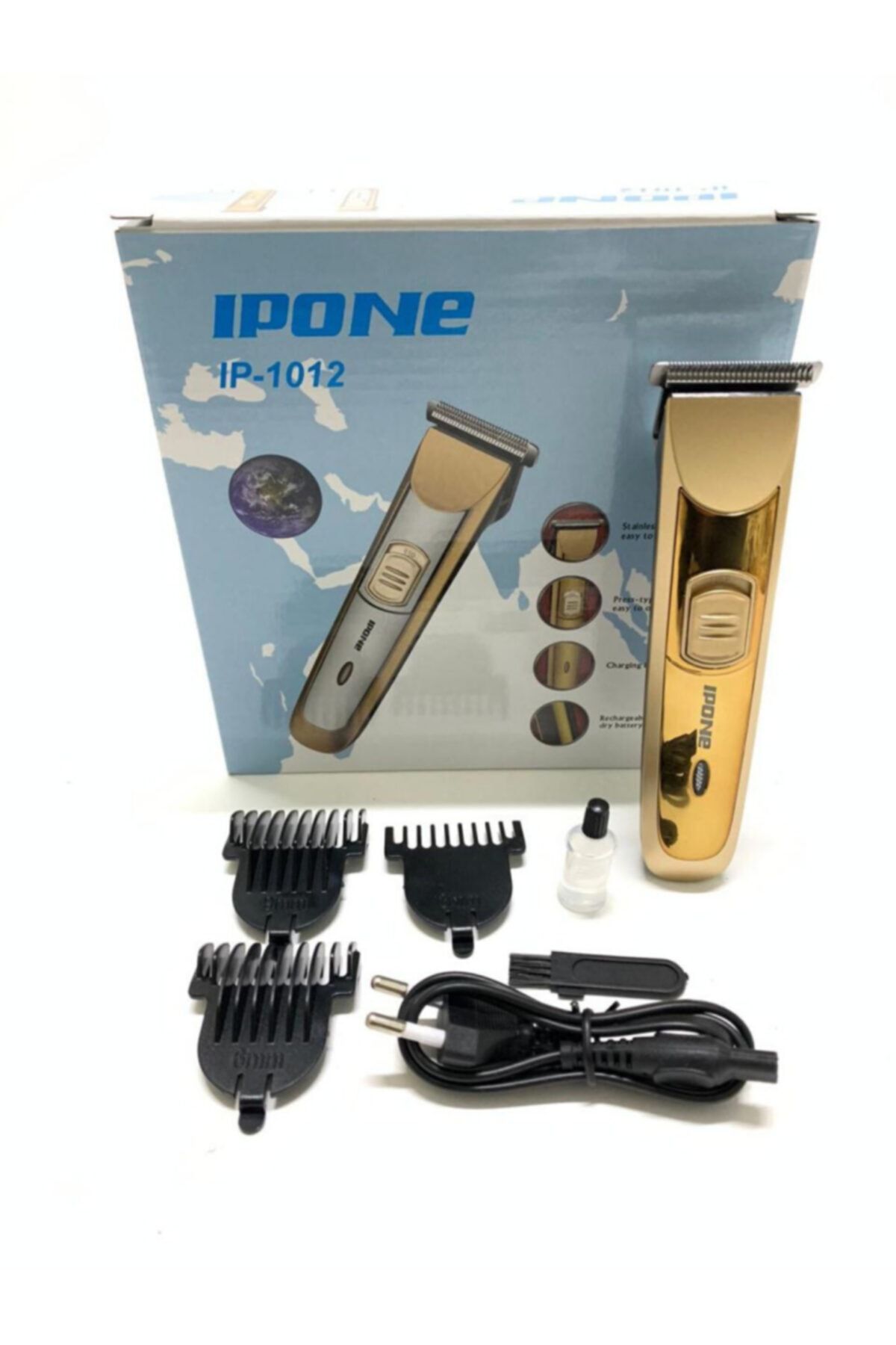 Ipone Ip-1012 Profesyonel Şarjlı Saç Sakal Traş Makinası