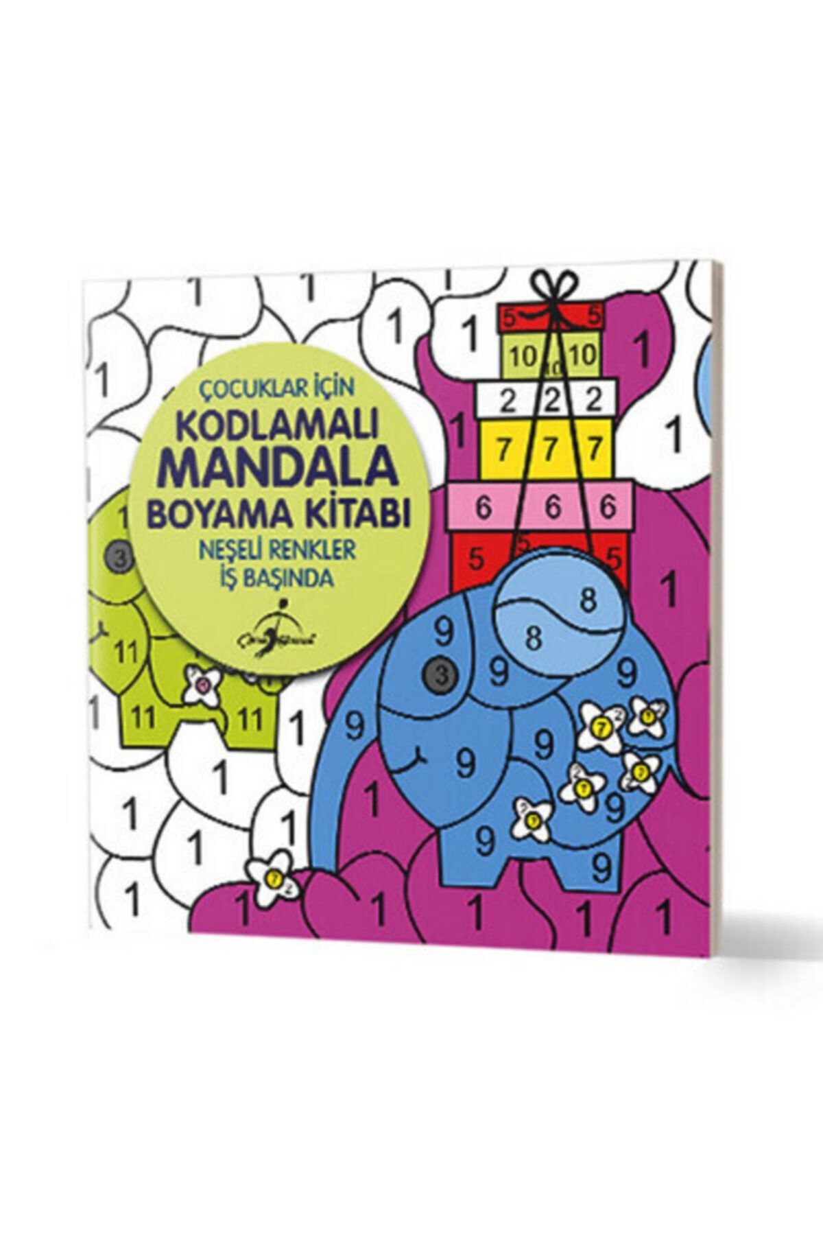 Çocuk Gezegeni Neşeli Renkler Iş Başında - Çocuklar Için Kodlamalı Mandala Boyama Kitabı