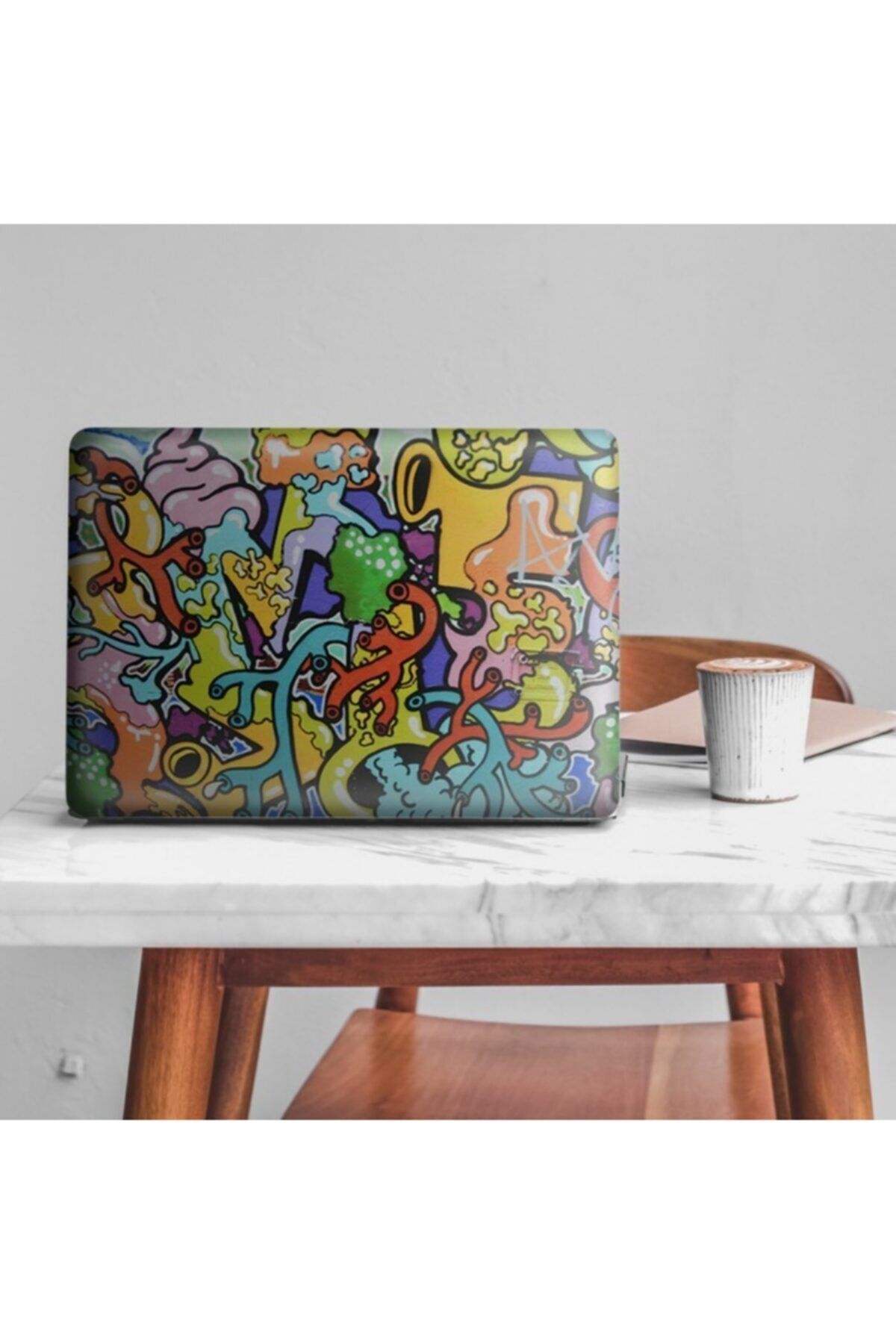 Artikel Karmaşık Grafiti Duvarı Notebook Laptop Hp Asus 15.6 inç Sticker