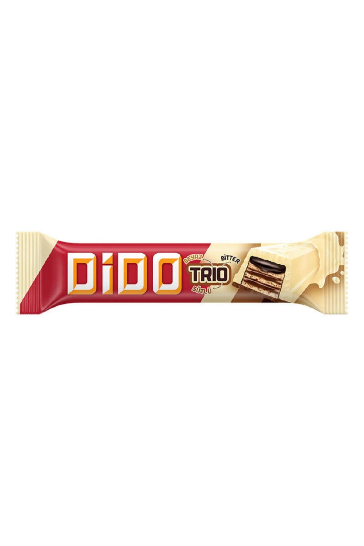 Ülker Dido Trio Beyaz Çikolatalı Gofret 36,5 gr 24 Adet