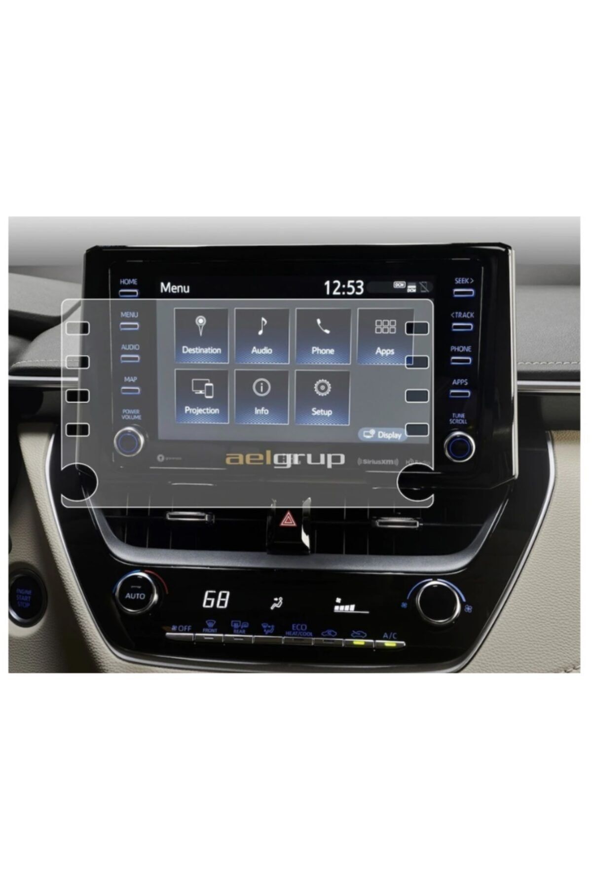 ael-tech Toyota Yeni Yaris Model 8 Inç Navigasyon Ekran Nano Koruyucu