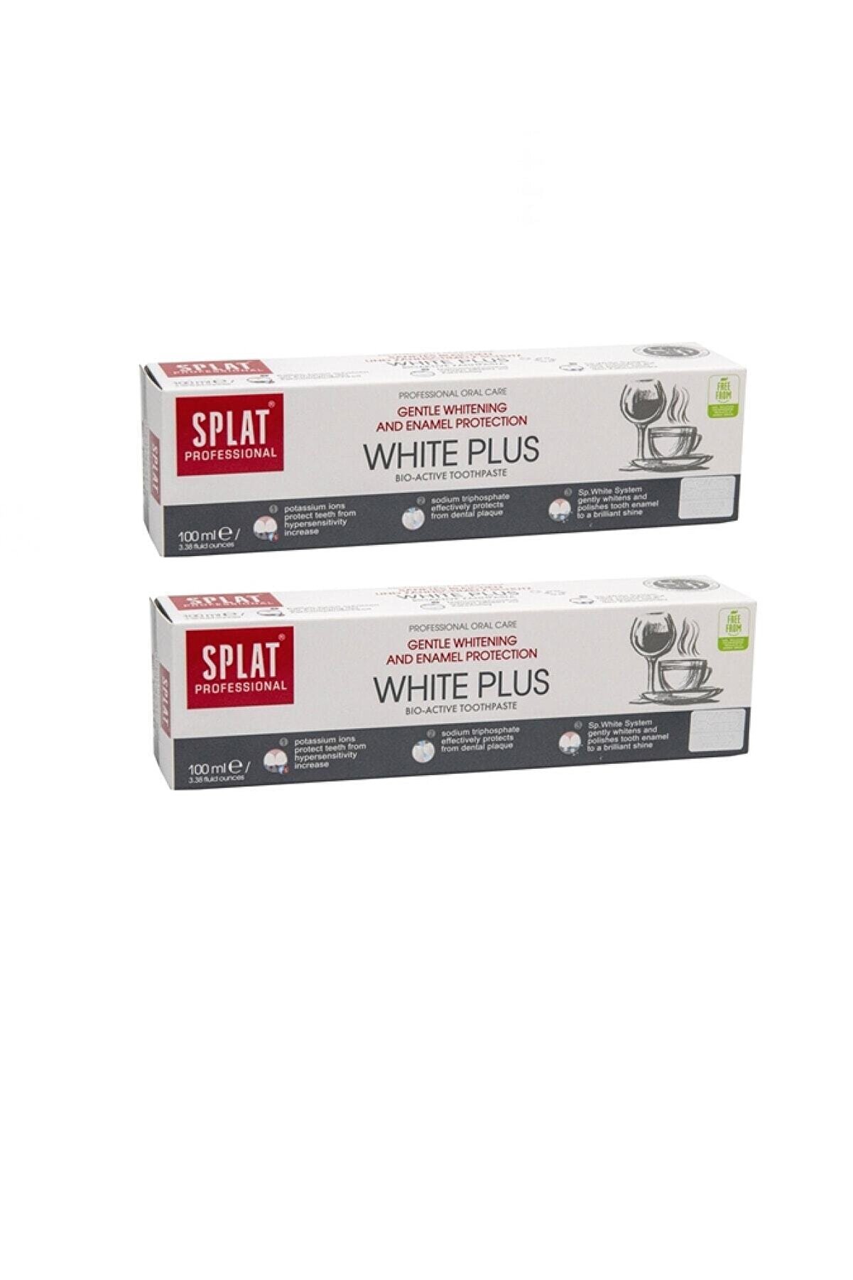 Splat Professional White Plus 100 ml +Mine Koruması Ve Beyazlatma Diş Macunu X 2 Adet