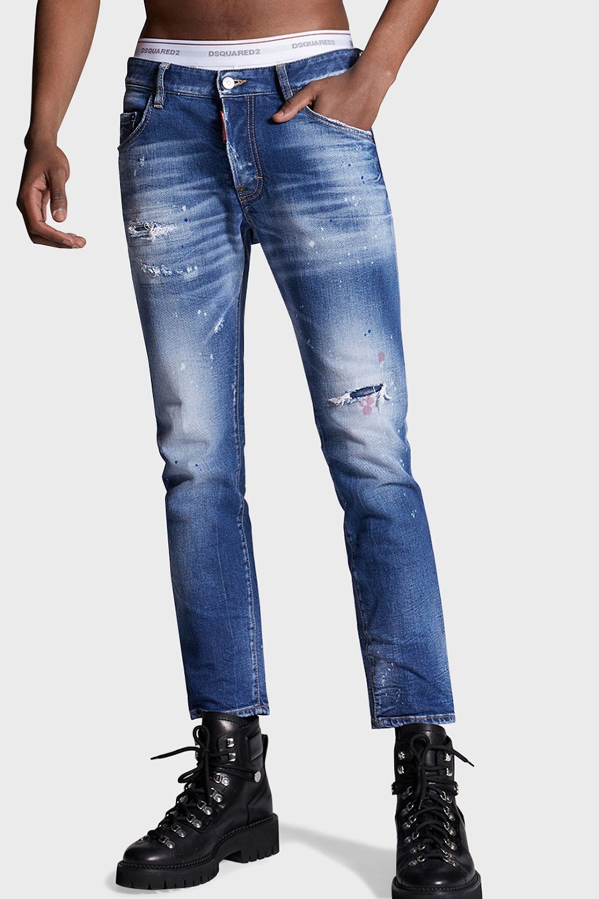 Dsquared 2 Slim Fit Pamuklu Jeans Erkek Kot Pantolon S74lb0969 S30663 470