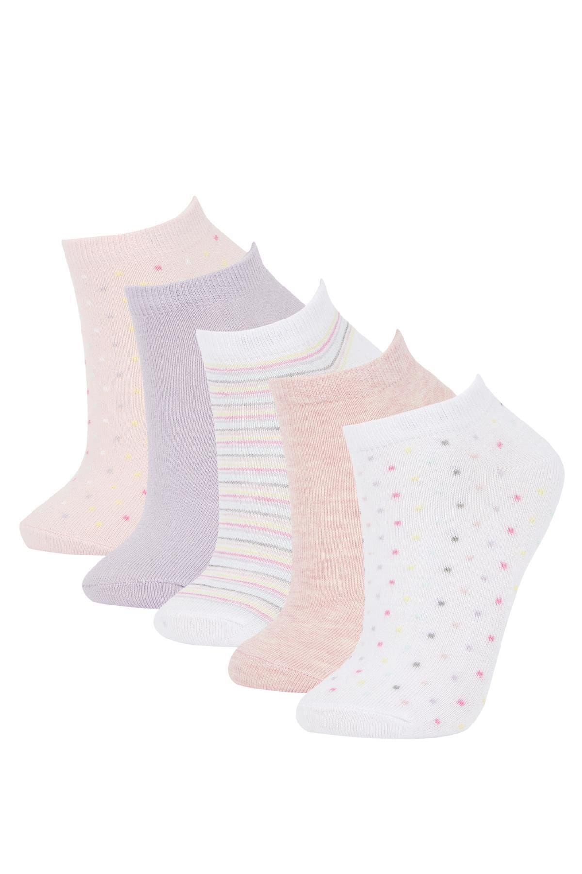 Defacto Kadın 5li Pamuklu Patik Çorap W8944azns