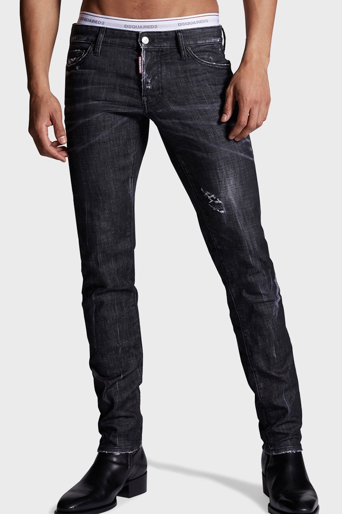 Dsquared 2 Pamuklu Normal Bel Slim Fit Jeans Erkek Kot Pantolon S71lb0967 S30357 900