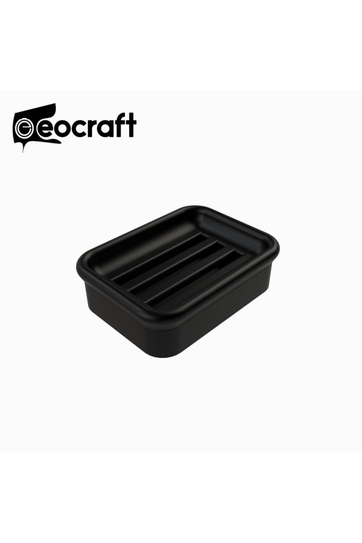EOCRAFT Kompozit Granit Hazneli Katı Sabunluk Siyah