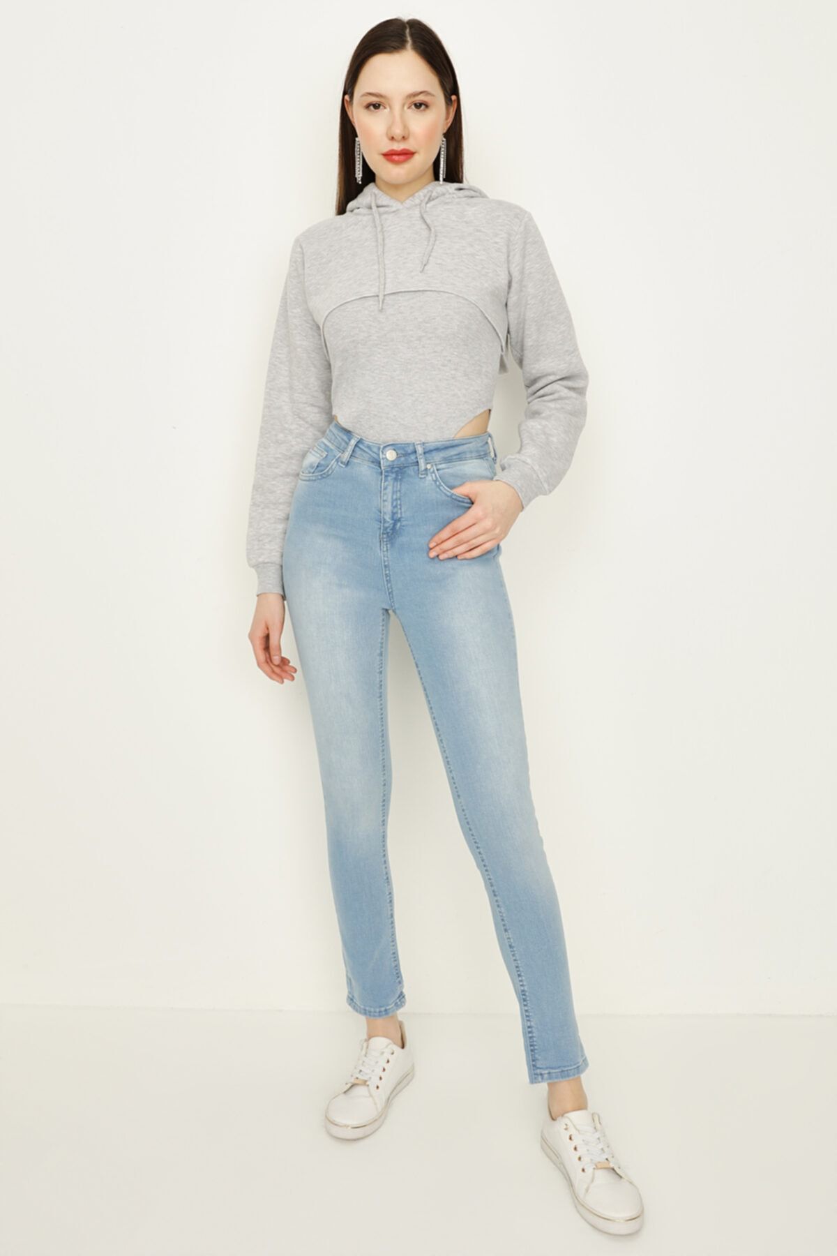 Select Moda Kadın Açık Mavi Skinny Jeans