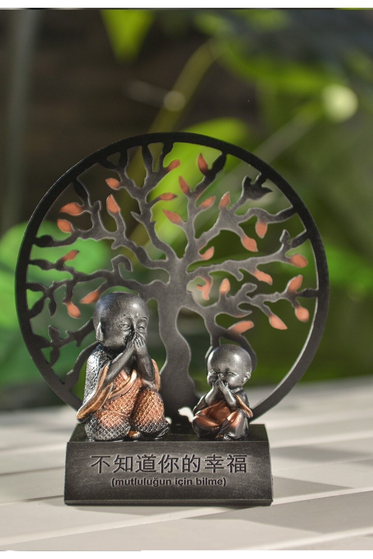 Gift Garden Hayat Ağacı Buda Figürü Bilmiyorum Turuncu