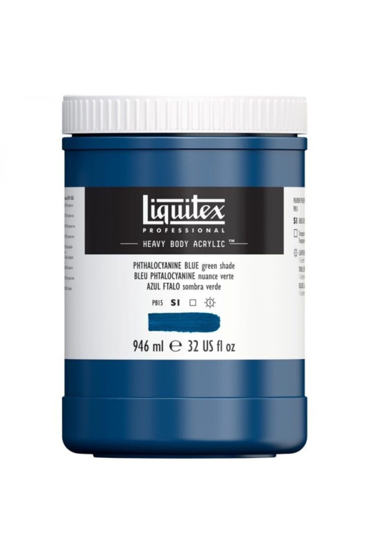 Liquitex Professional Heavy Body Akrilik Boya 946ml Phthalocyanine Blue Green Shade 316 S1