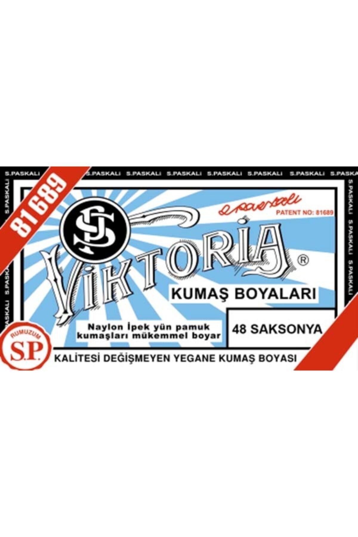 Viktoria Boya Viktoria Toz Kumaş Boyası  - 10-13 Gr - 48 Saksonya