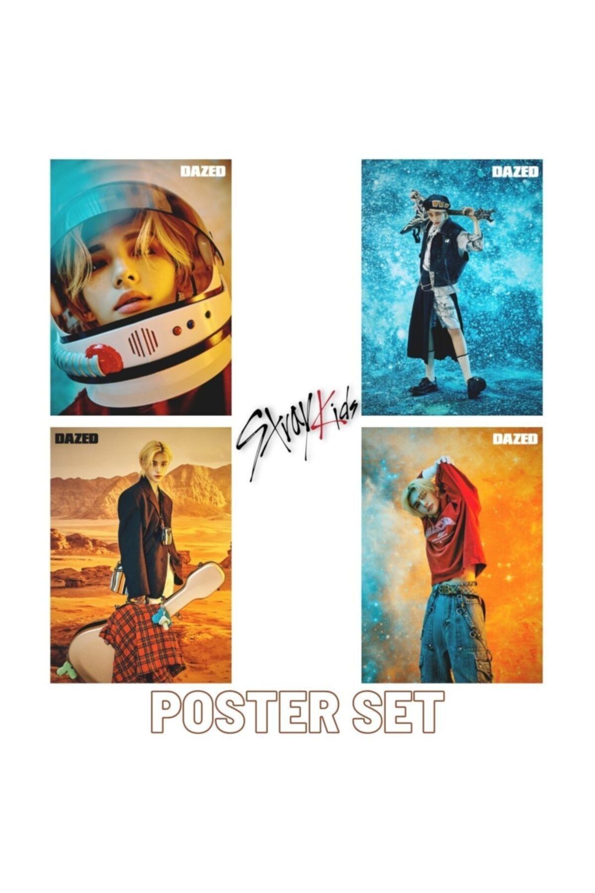 Kpop Dünyasi Stray Kıds '' Hyunjin '' Poster Set