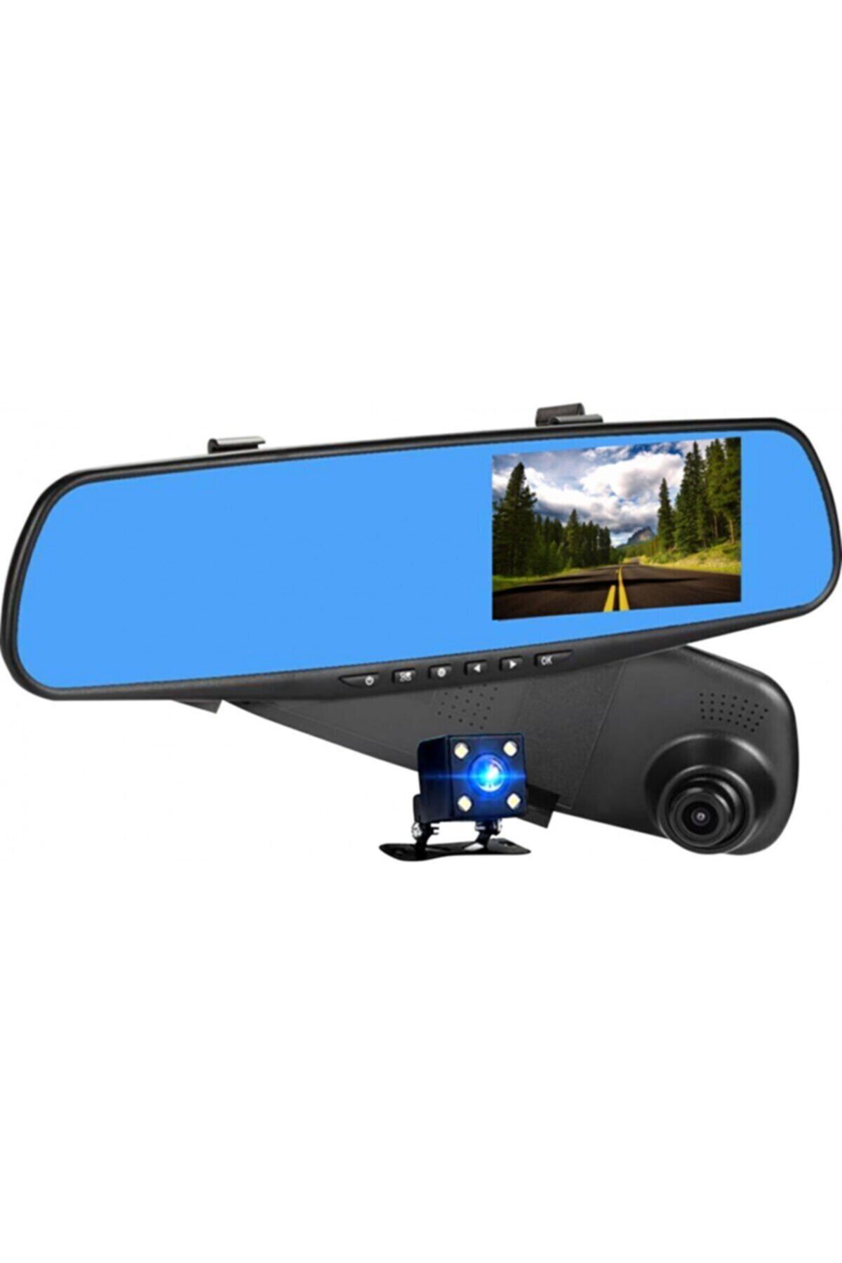 EXVOL 4.3 Inc Ekranlı Araç Içi Park Kameraslı Kayıt Kameralı 1080p Hd Dikiz Aynalı