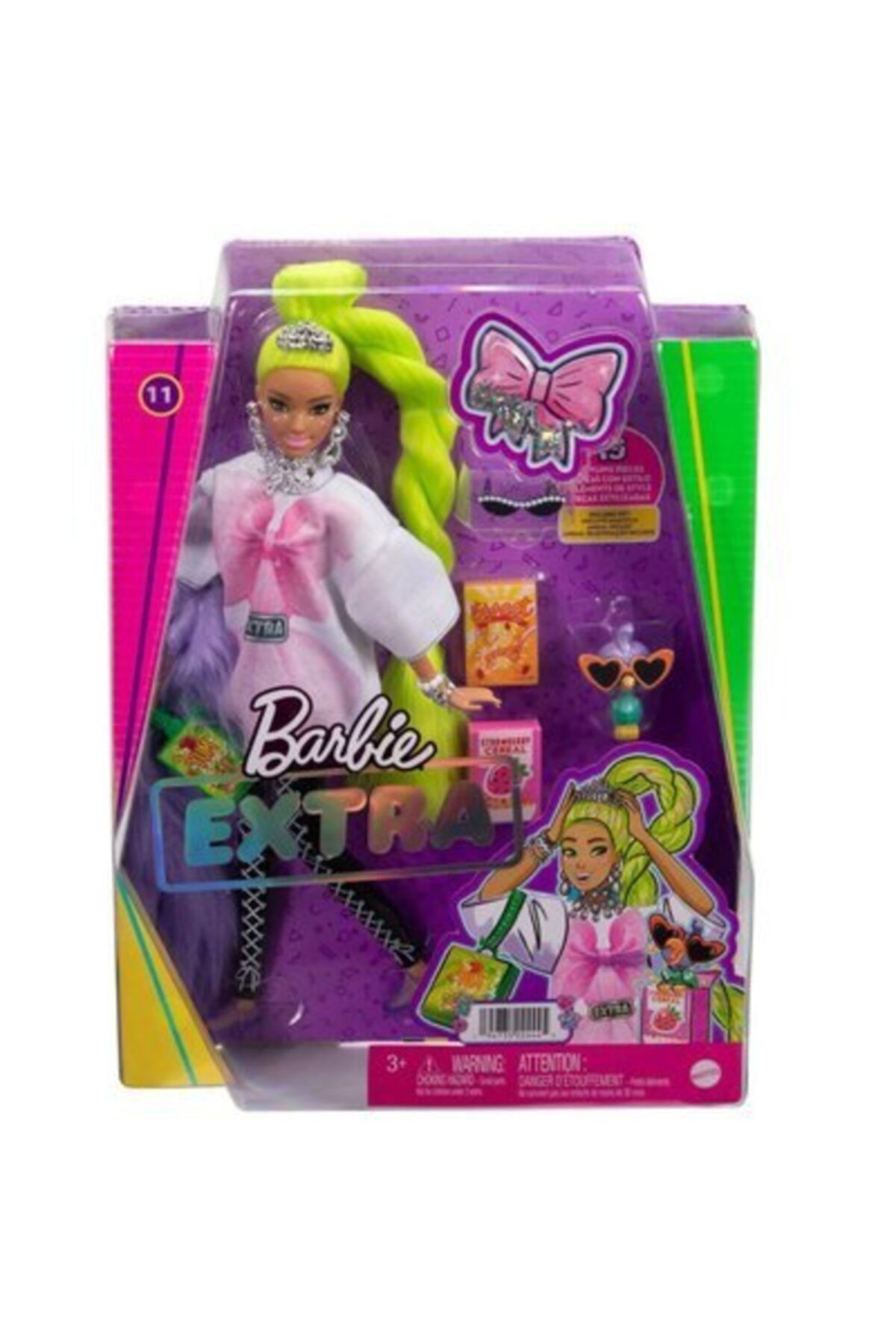 Mattel Barbie Extra Neon Saçlı Bebek Hdj44