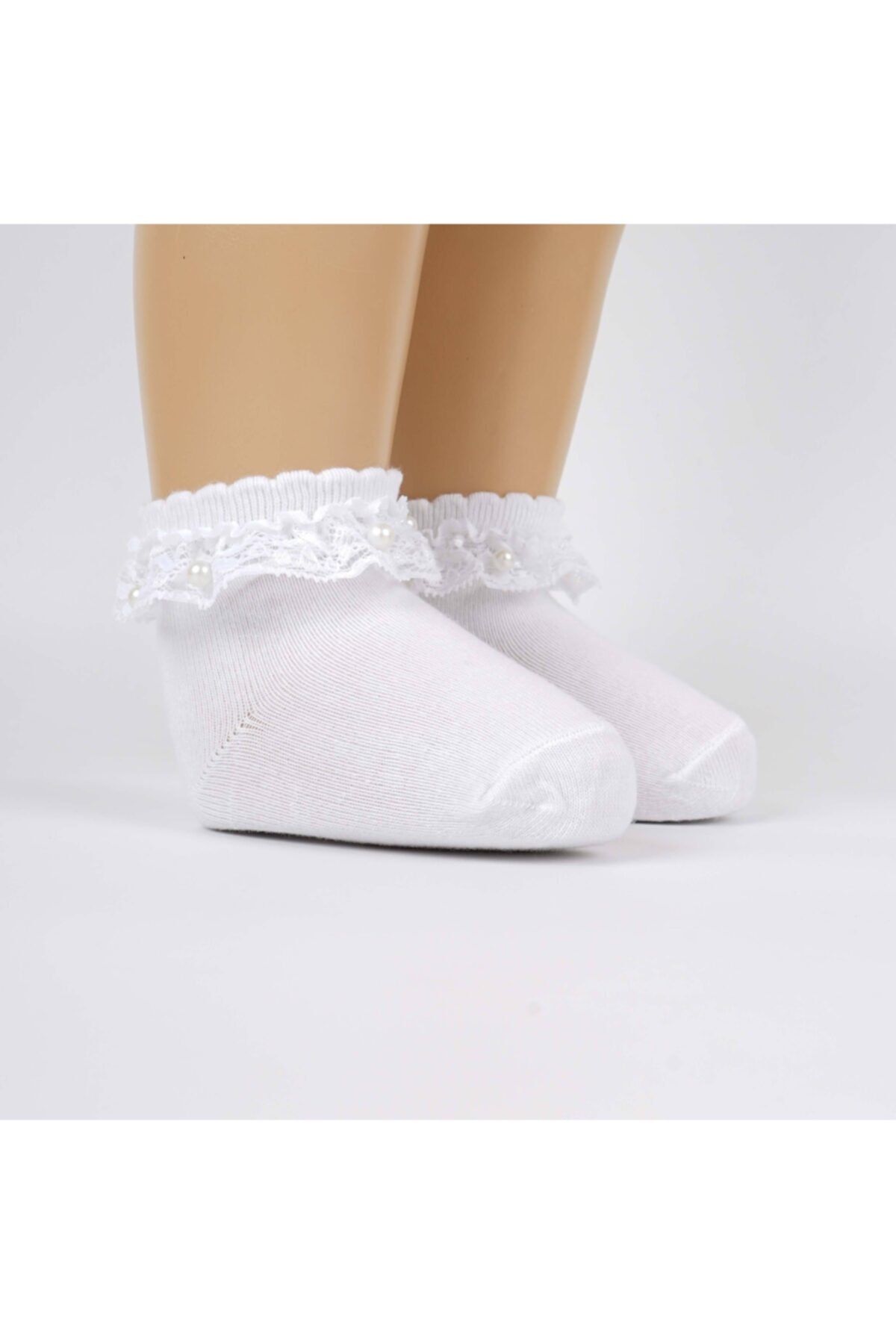 Katamino Teri Aksesuarlı Bebek Soket Çorap