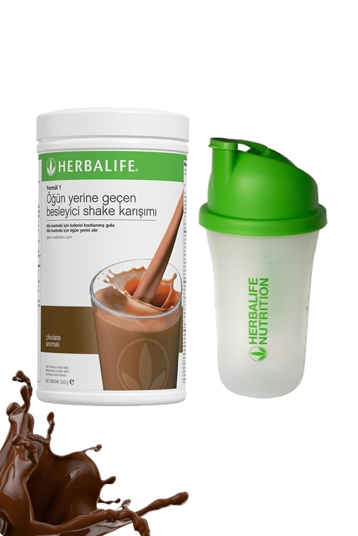 Herbalife Shake Çikolata 550 gr + Shaker Hediyeli