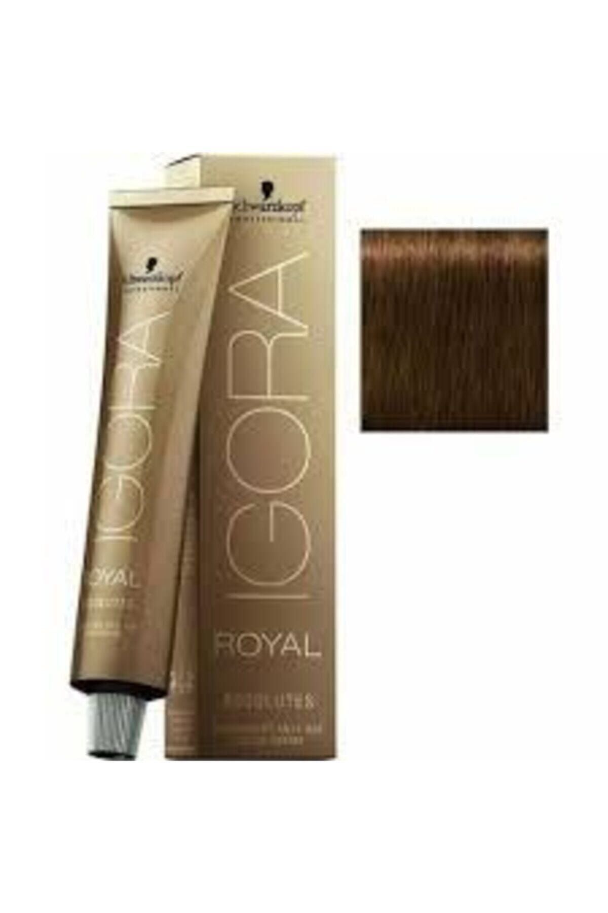 Igora Royal Absolutes Permanet Anti Age Saç Boyası No: 6-50 Koyu Kumral Doğal Altın 60m
